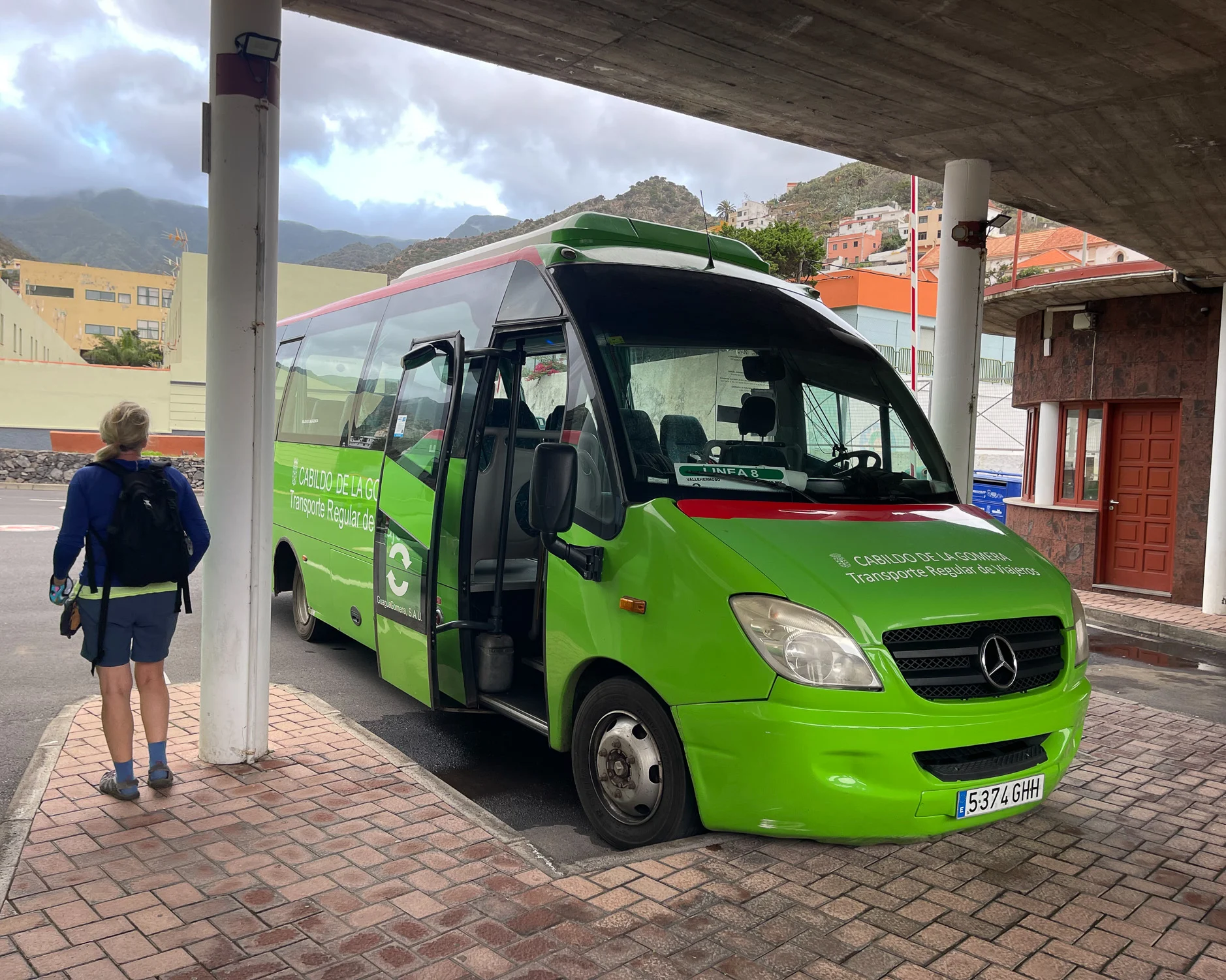 Bus station at Vallehermoso