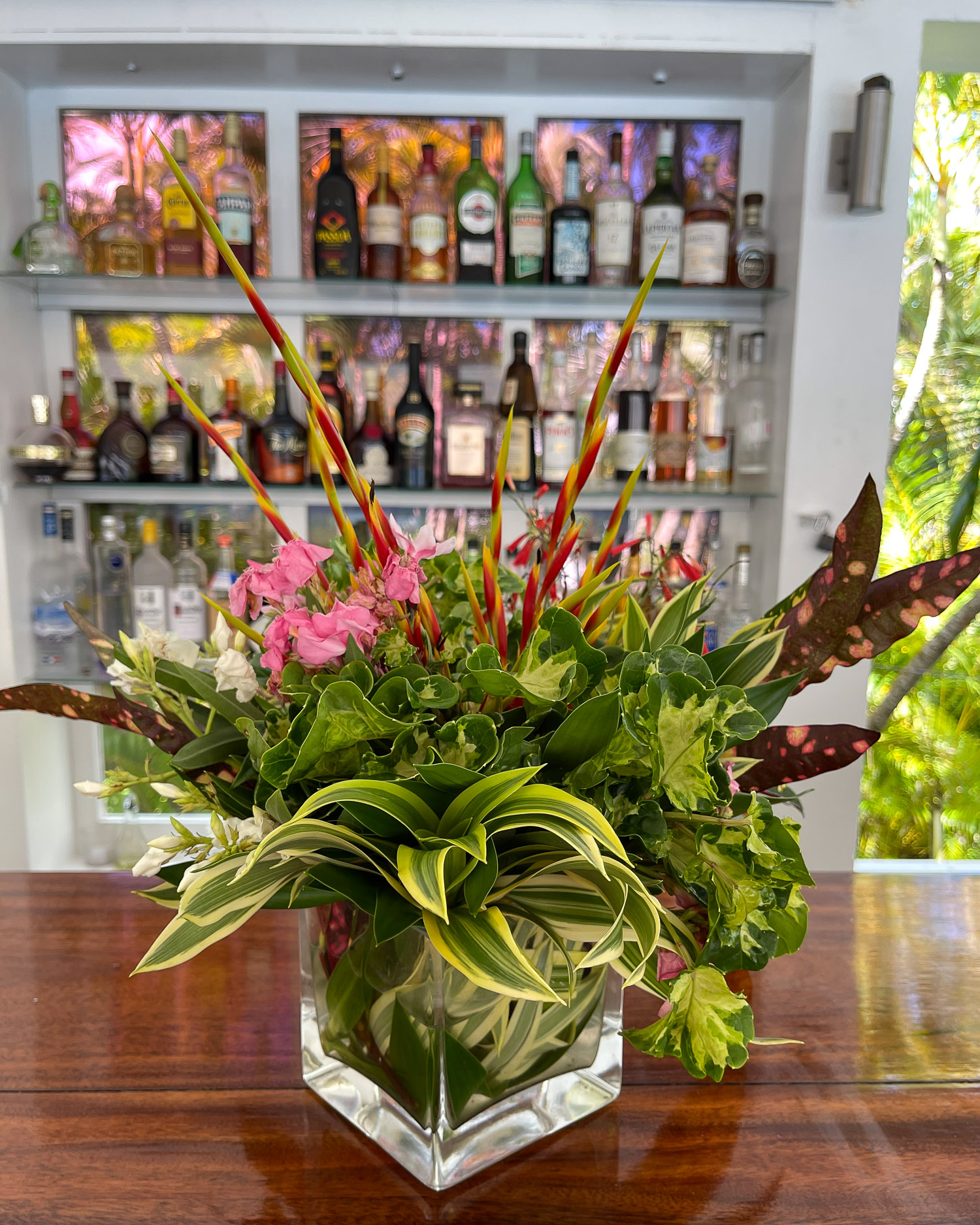 Bar at Montpelier Plantation and Beach Nevis Photo Heatheronhertravels.com