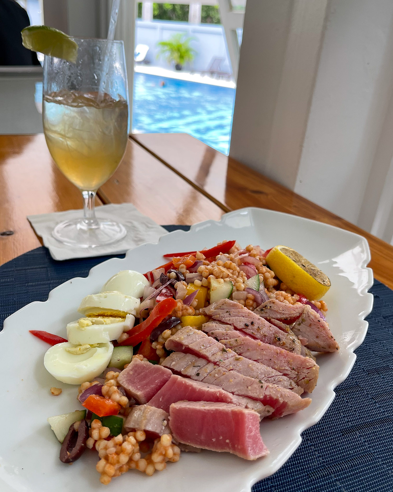 Lunch at Indigo at Montpelier Plantation and Beach in Nevis Photo Heatheronhertravels.com