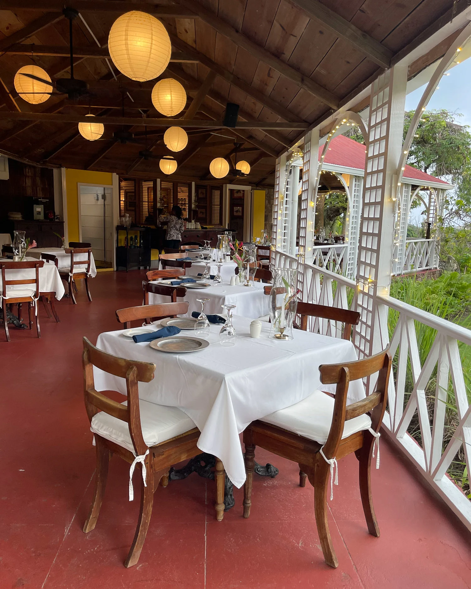 Dining at The Hermitage Nevis Photo Heatheronhertravels.com