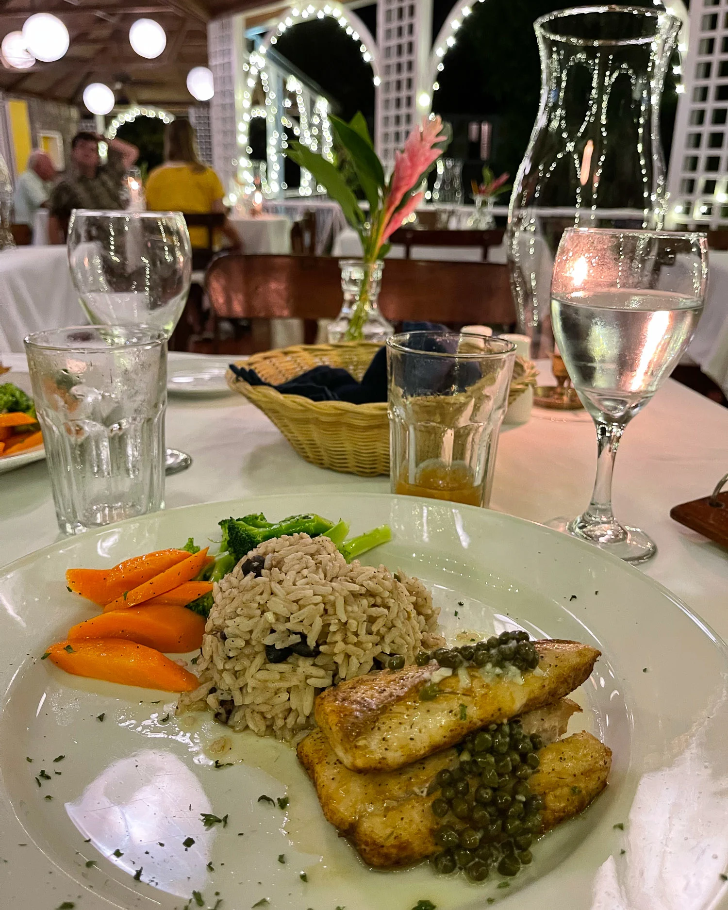 Dinner at The Hermitage Nevis Photo Heatheronhertravels.com