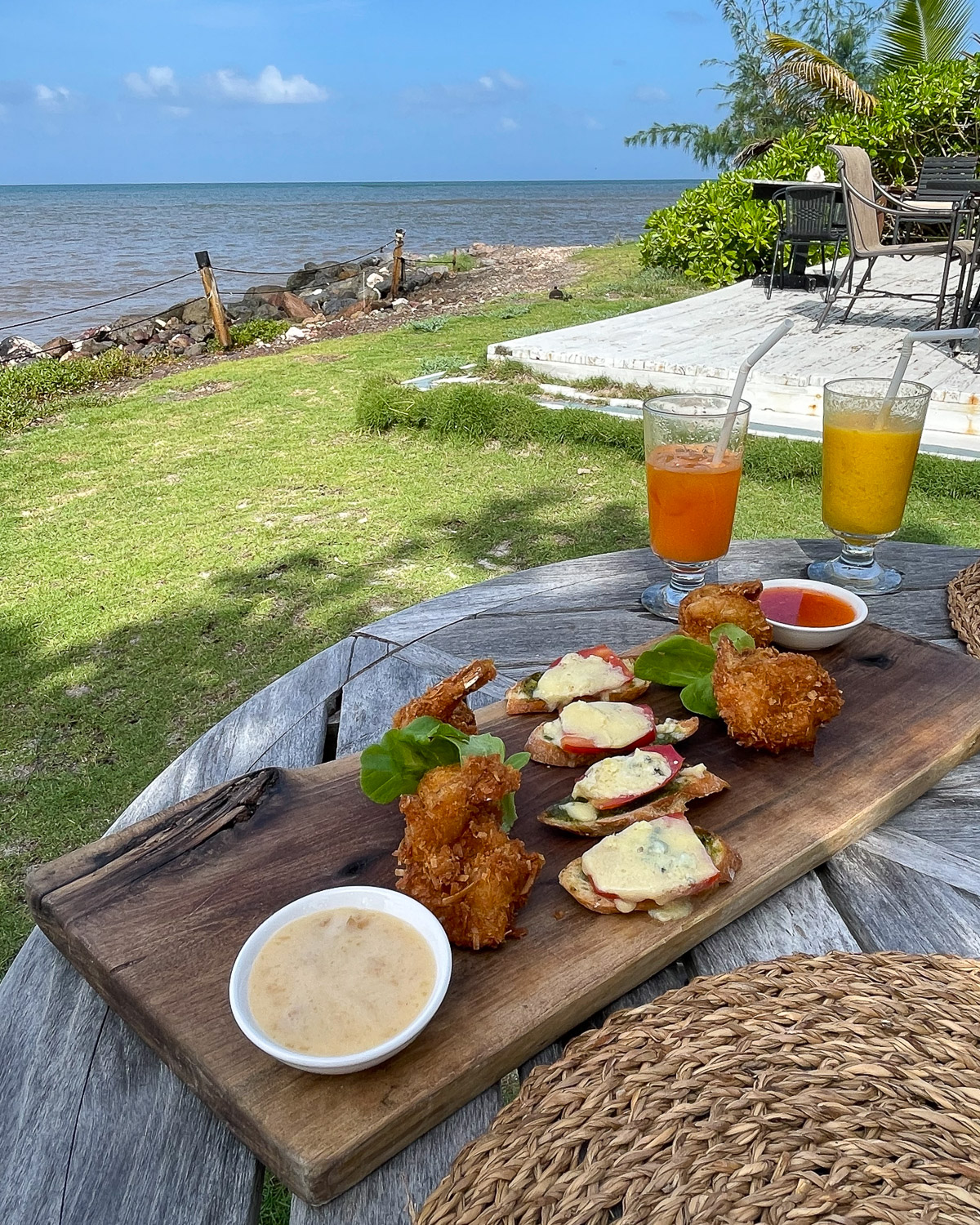 Lunch at Drift Nevis Photo Heatheronhertravels.com