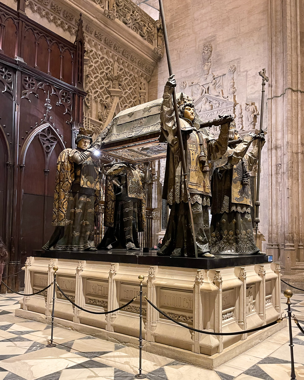 Christopher Columbus Tomb Seville Cathedral Photo Heatheronhertravels.com