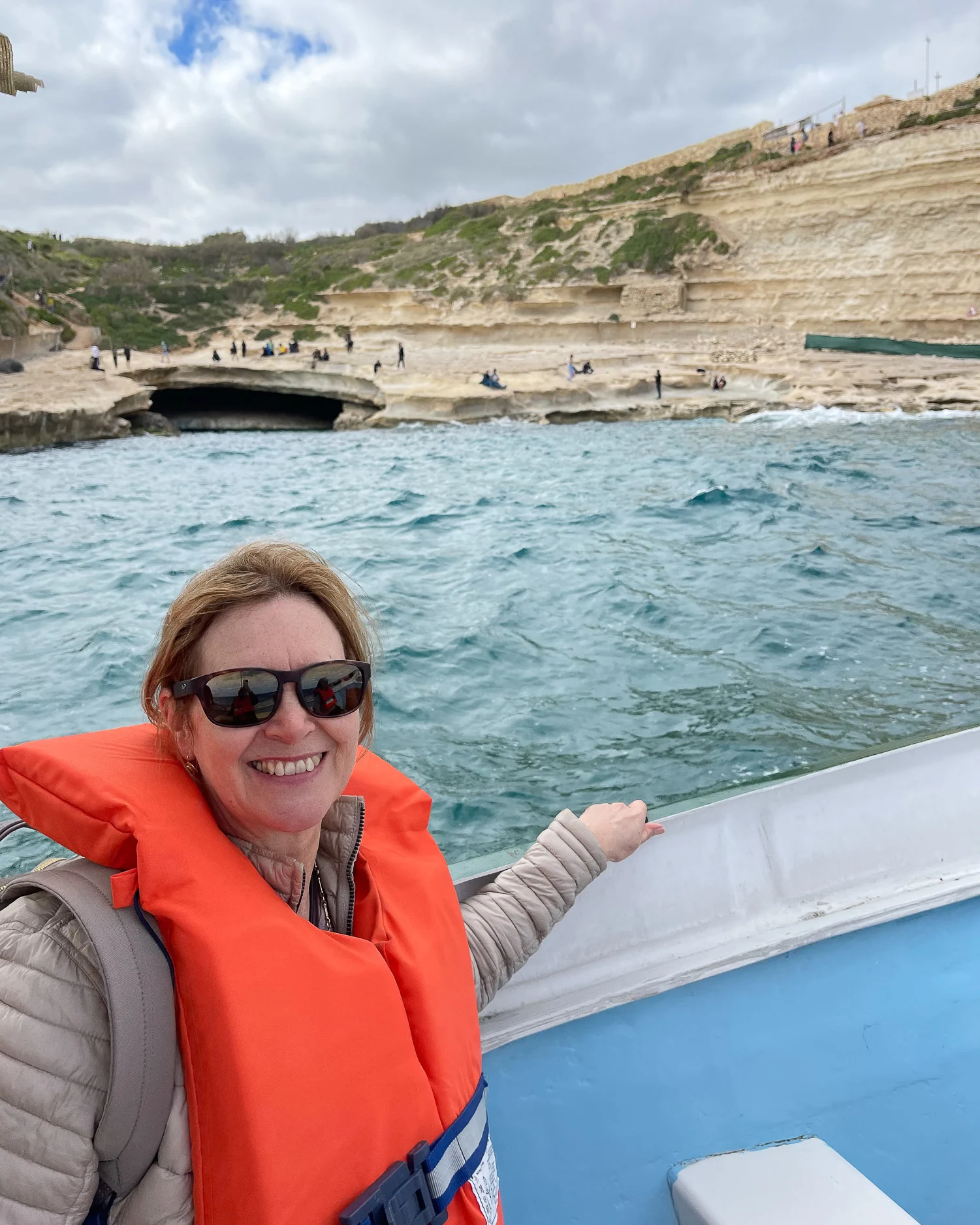 Heather takes a boat trip Marsalxokk Malta Photo Heatheronhertravels.com