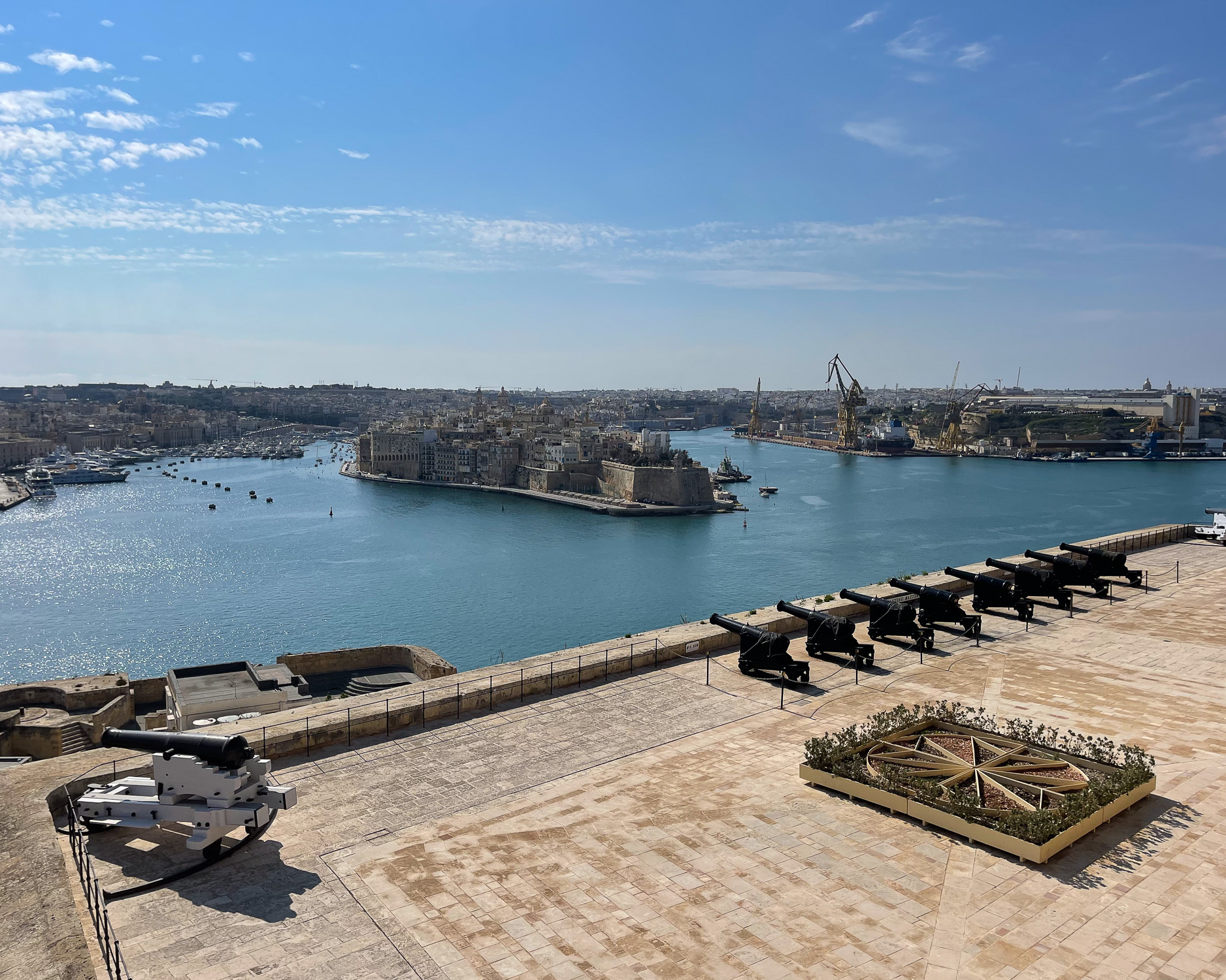 Saluting Battery below the Upper Barrakka Gardens Valletta Malta Photo Heatheronhertravels.com