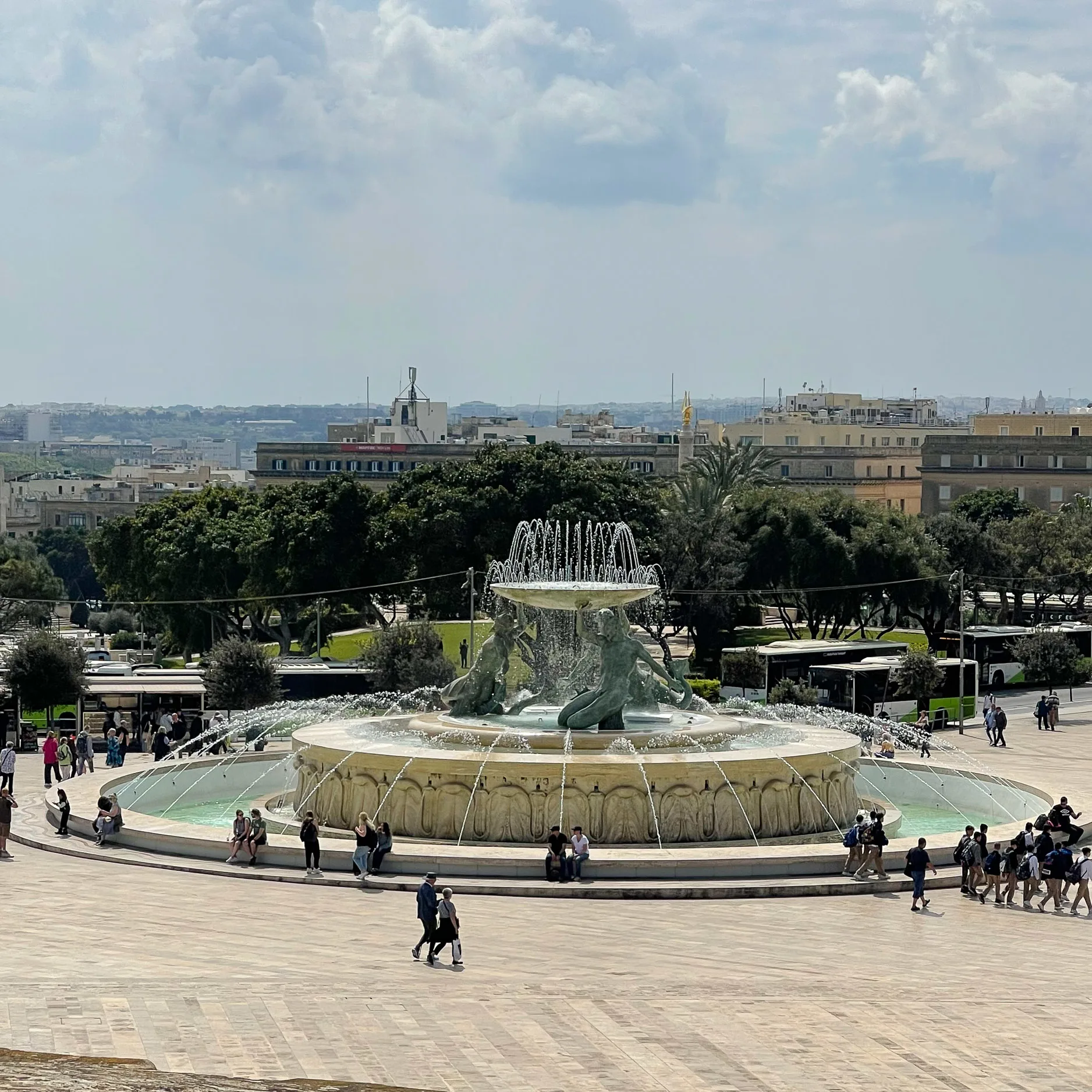 Triton Fountain Valletta Malta Photo Heatheronhertravels.com