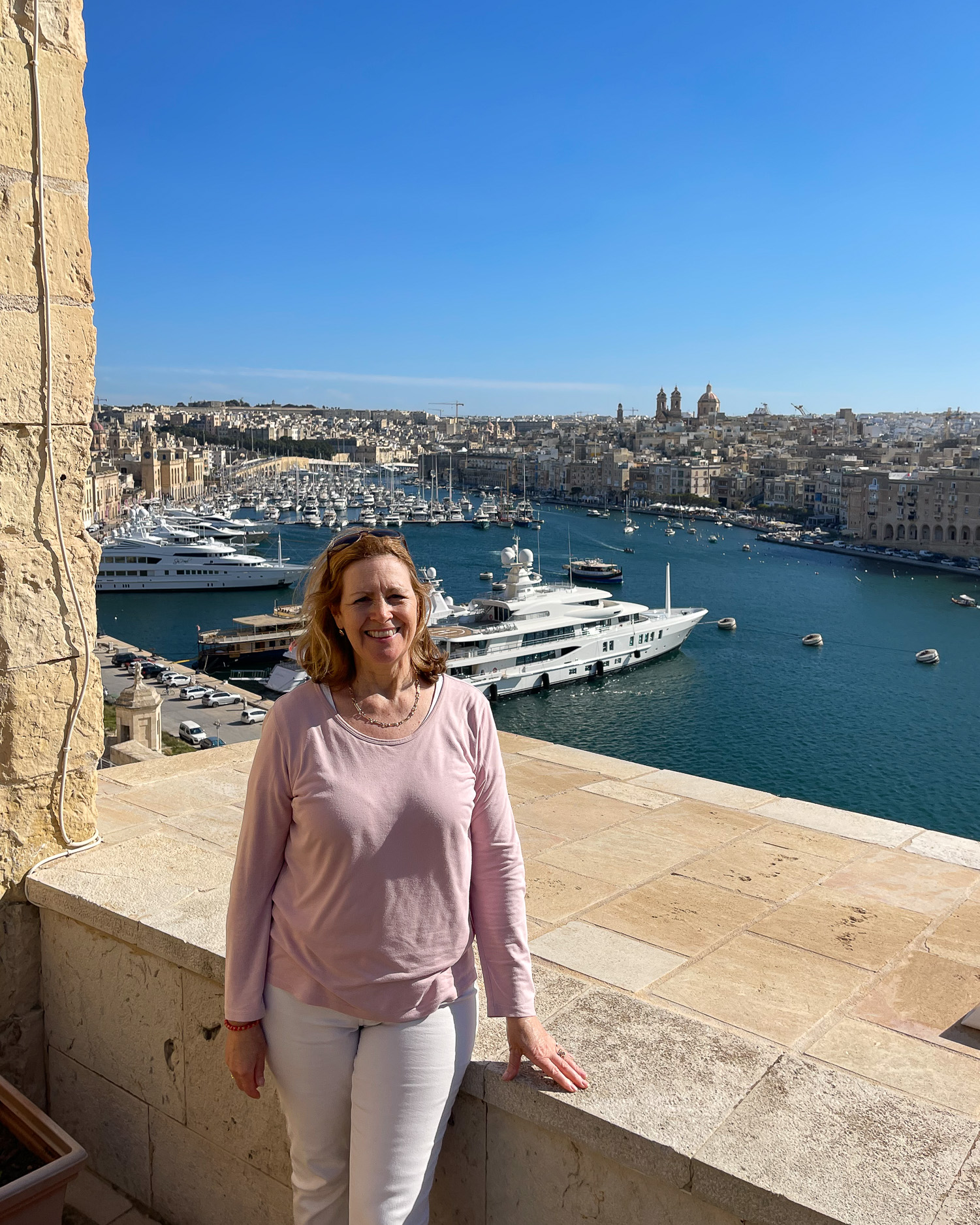 Views from Fort St Elmo over Birgu harbour Malta Photo Heatheronhertravels.com