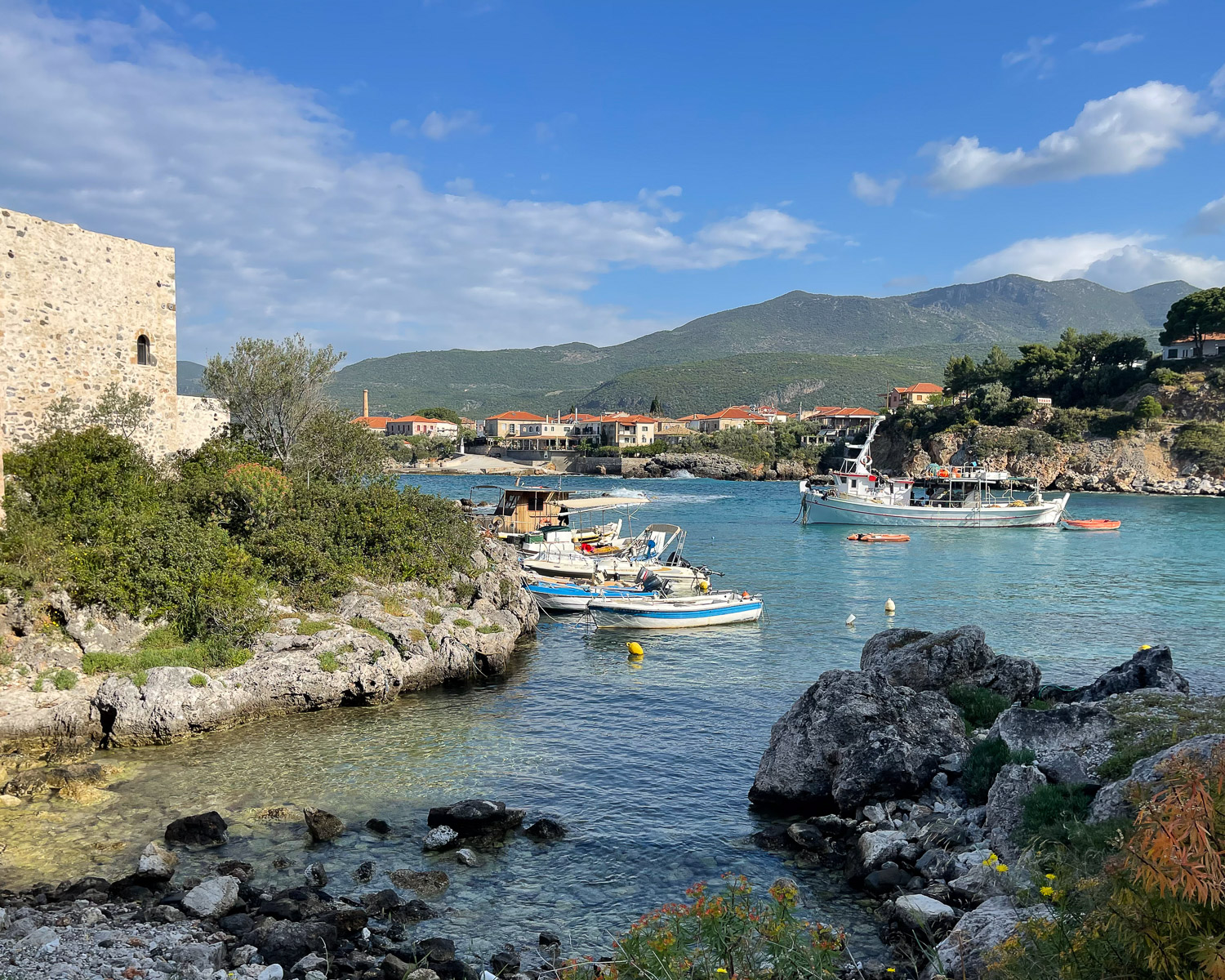 Harbour at Kardamyli Mani Peninsula Greece Photo Heatheronhertravels.com