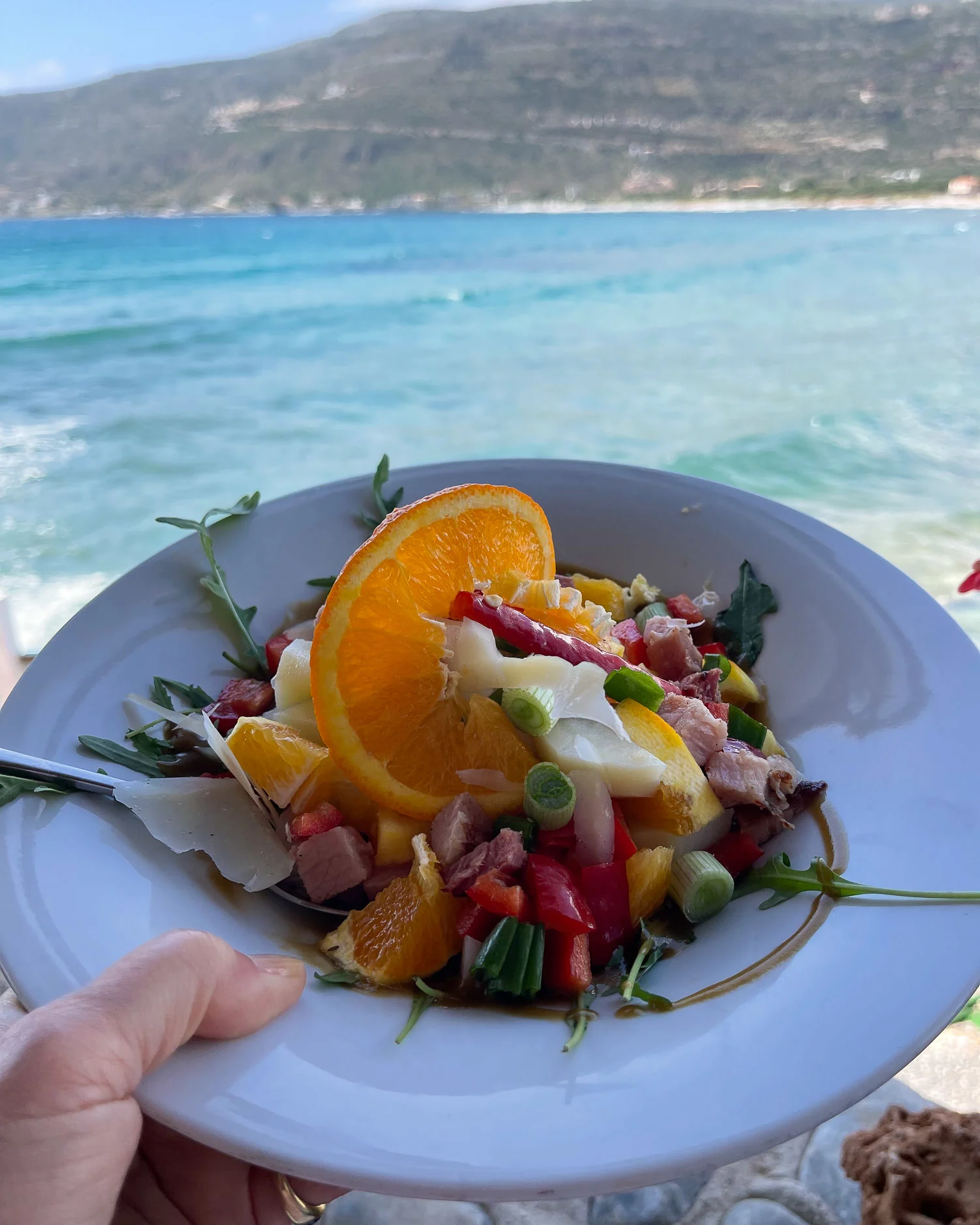 Mani salad at Neo Itilo Mani Peninsula Greece Photo Heatheronhertravels.com