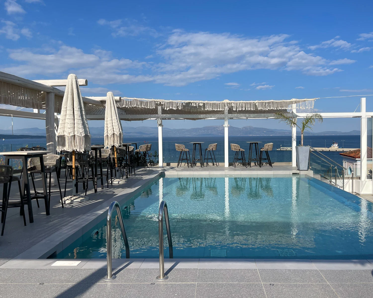 Rooftop Pool at Las Hotel and Spa Gythio Greece Photo Heatheronhertravels.com