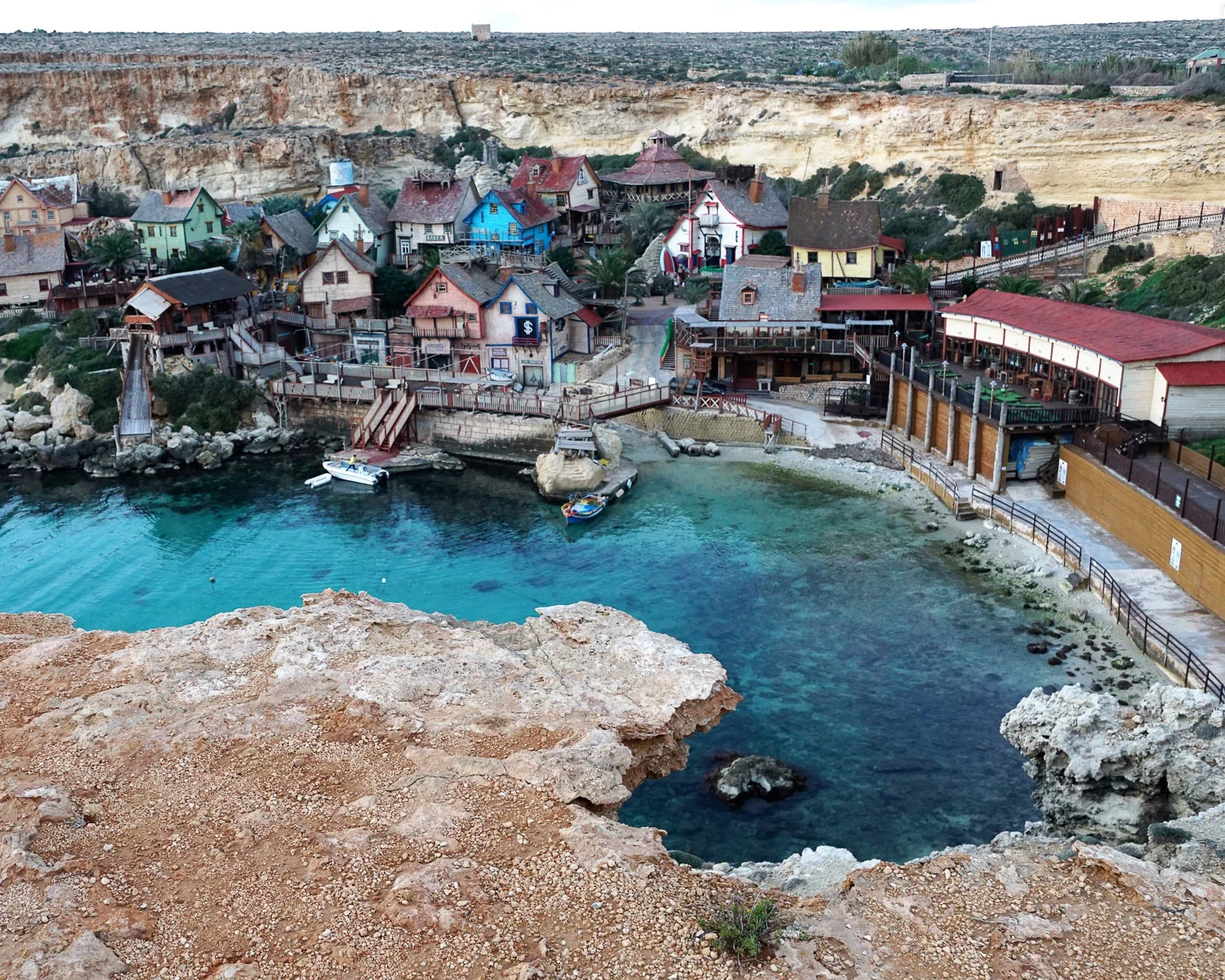 Popeye Village Malta by photosforyou on Pixabay