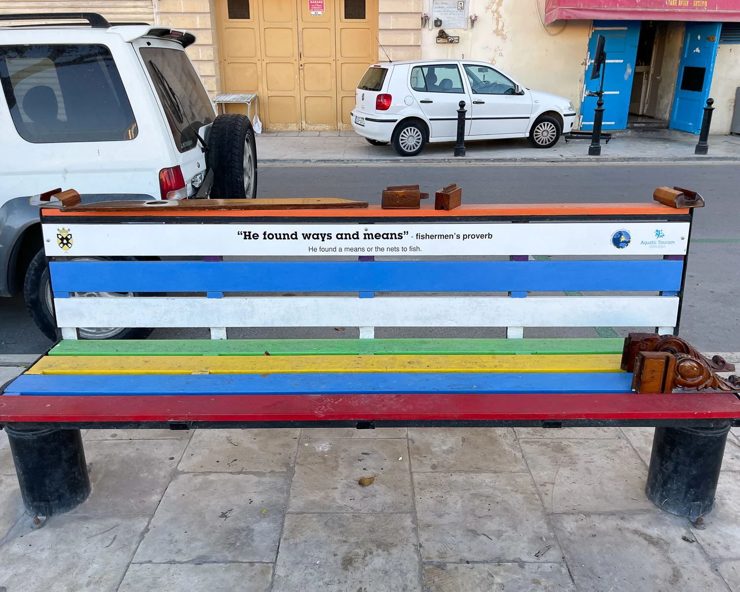 Benches in Senglea Three Cities Malta Photo Heatheronhertravels.com