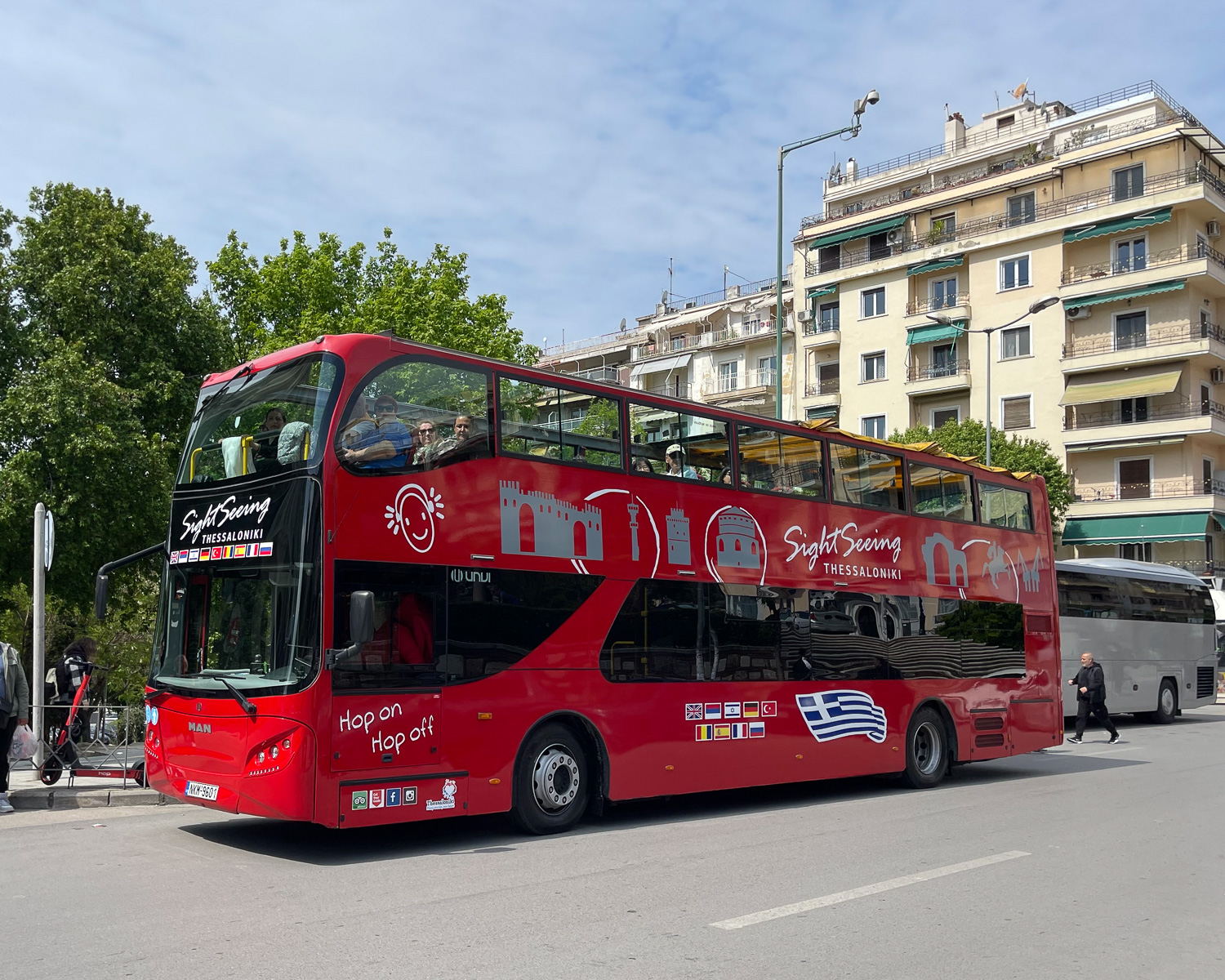 Hop on hop off bus in Thessaloniki Greece Photo_ Heatheronhertravels.com