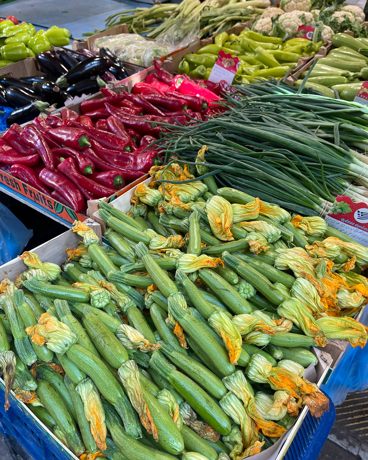Market vegetables in Thessaloniki Greece Photo Heatheronhertravels.com