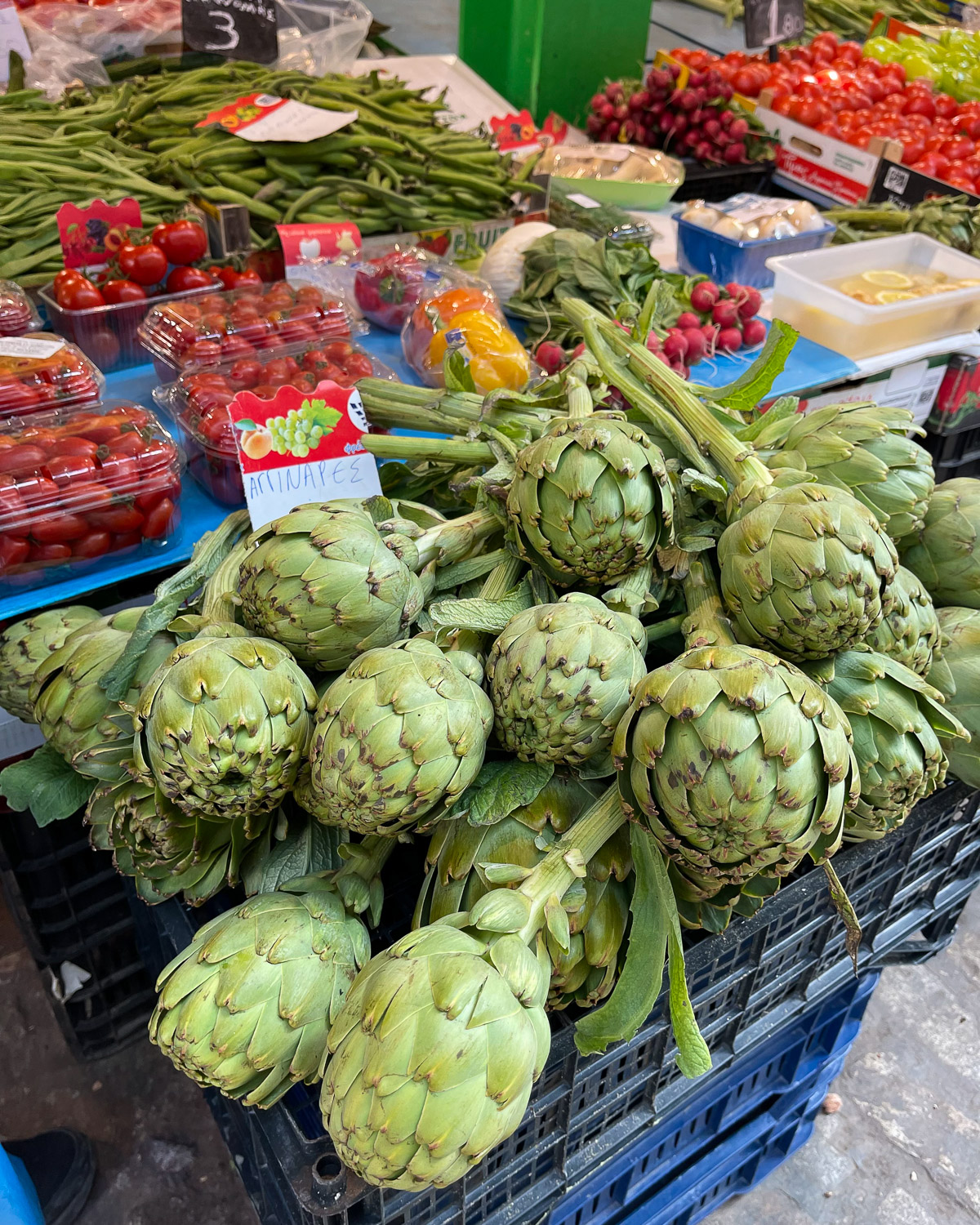 Market vegetables in Thessaloniki Greece Photo Heatheronhertravels.com