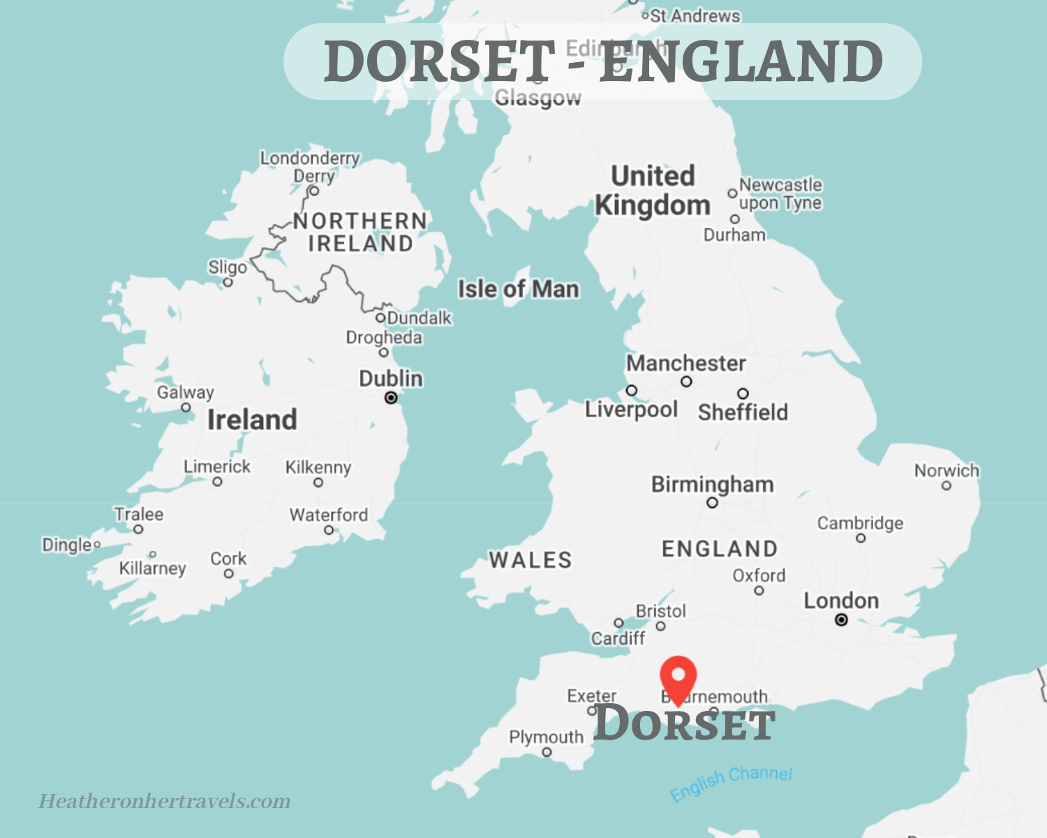 Map of Dorset England
