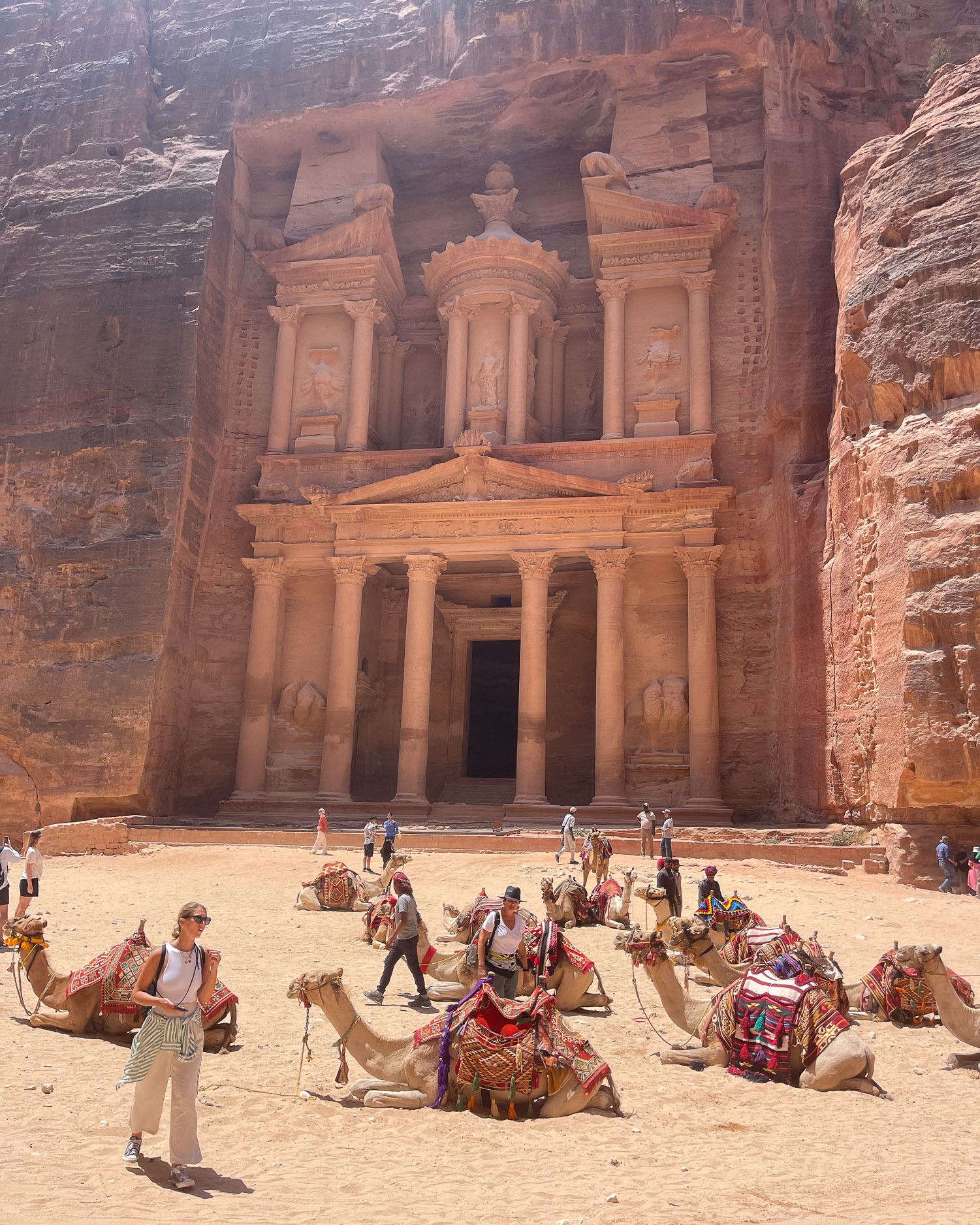 Camels for hire at Petra Treasury Photo Heatheronhertravels.com