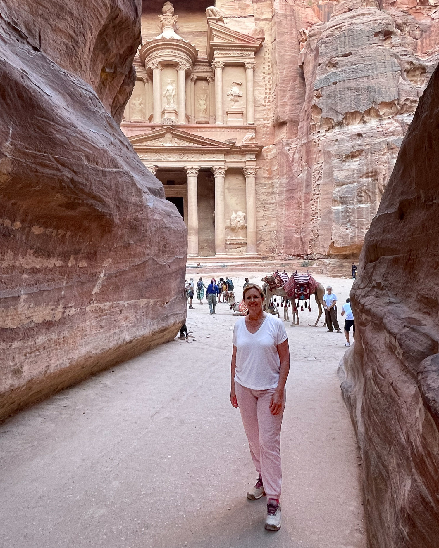 Things to do in Petra Jordan - The Treasury Photo Heatheronhertravels.com