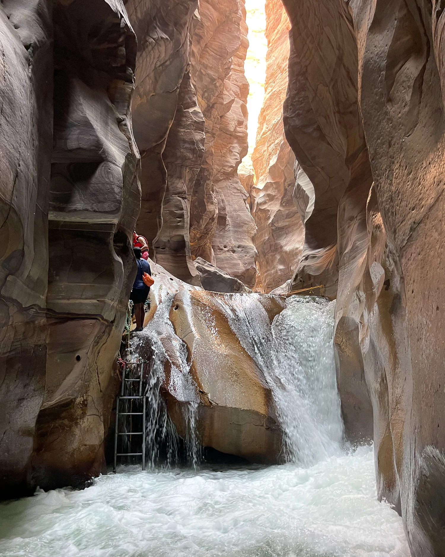 Third cascade in Wadi Mujib in Jordan Photo Heatheronhertravels.com