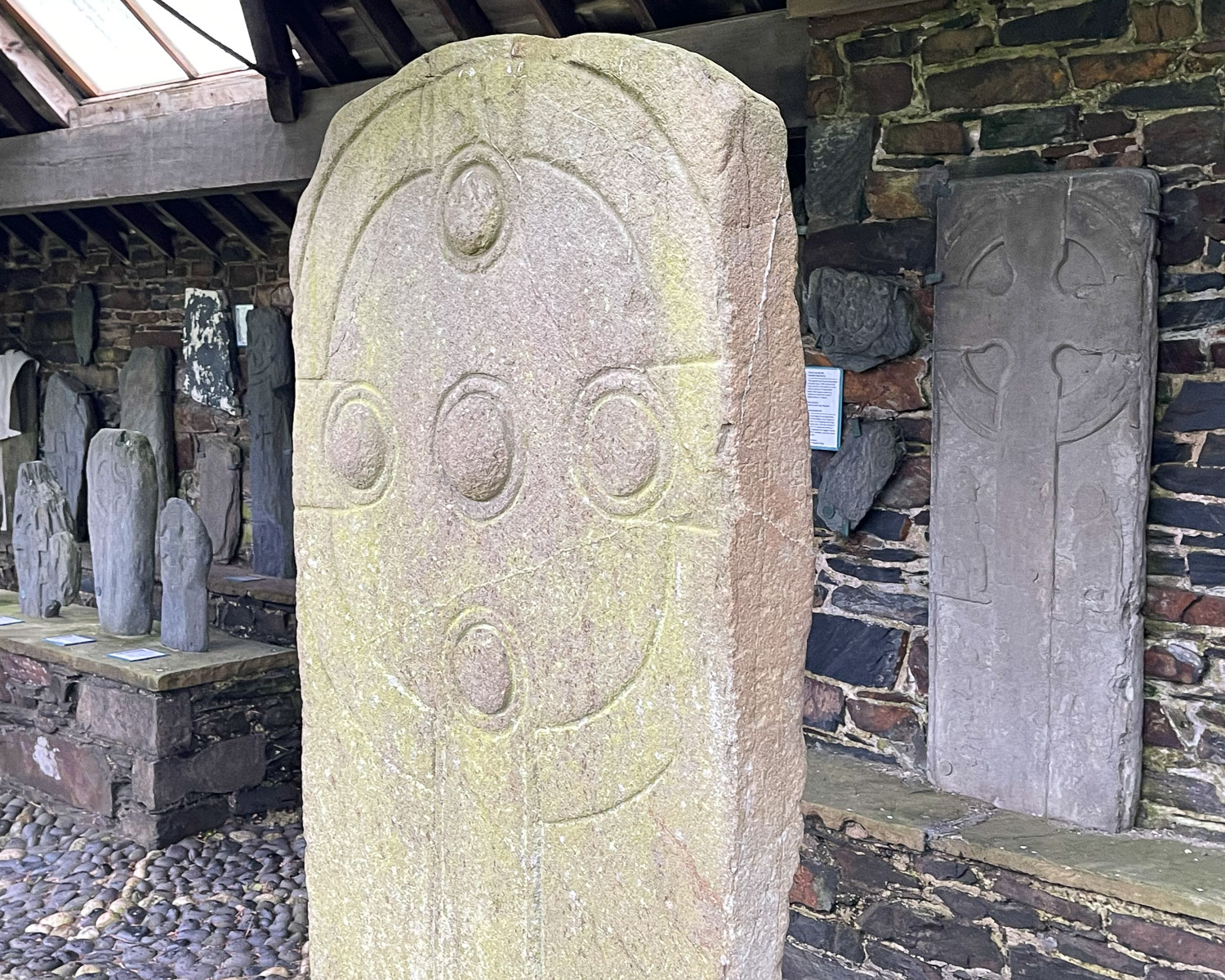 Manx Crosses at Maughold Church - Isle of Man Photo Heatheronhertravels.com