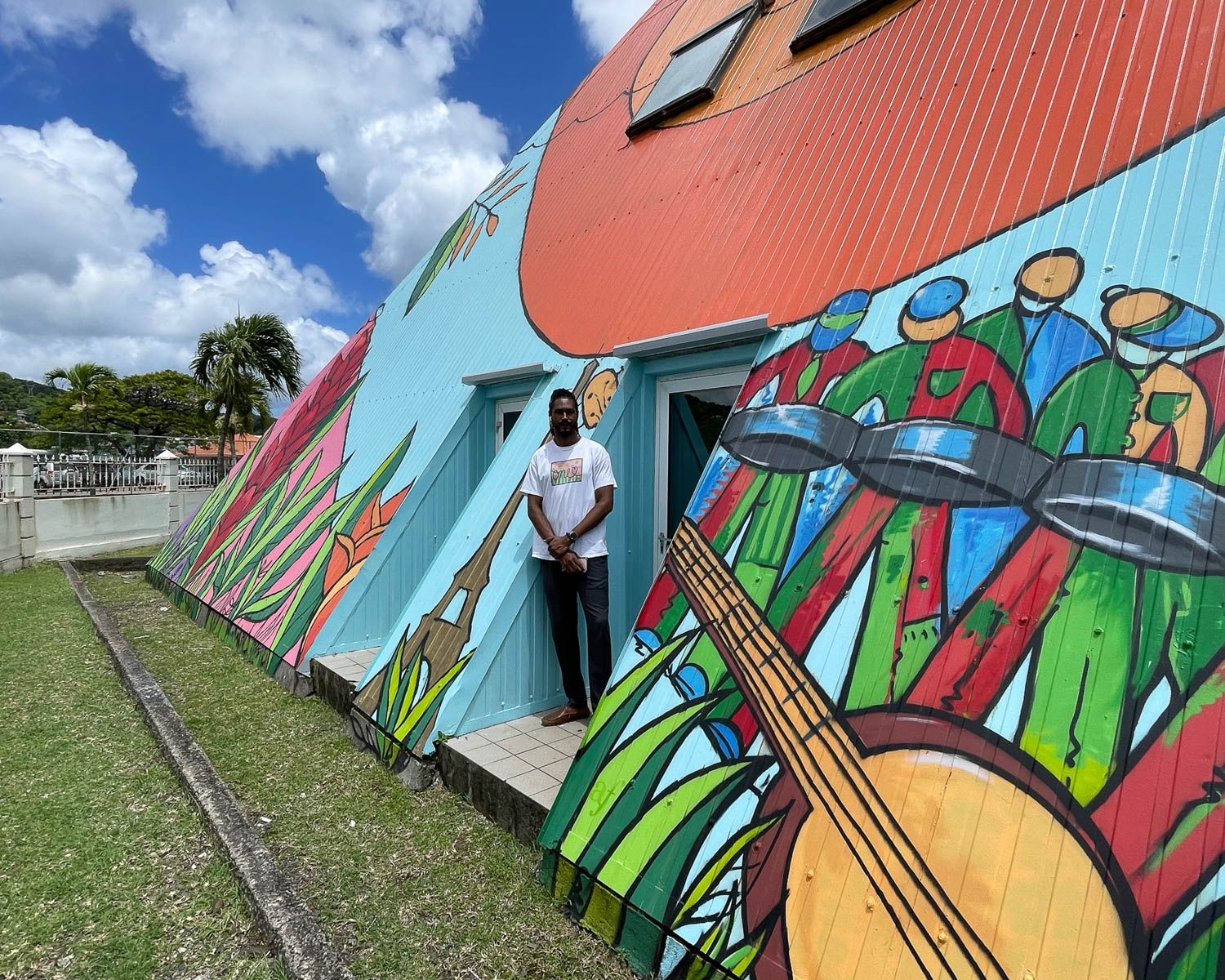 Alliance Francaise mural by Sakey Saint Lucia Photo Heatheronhertravels.com