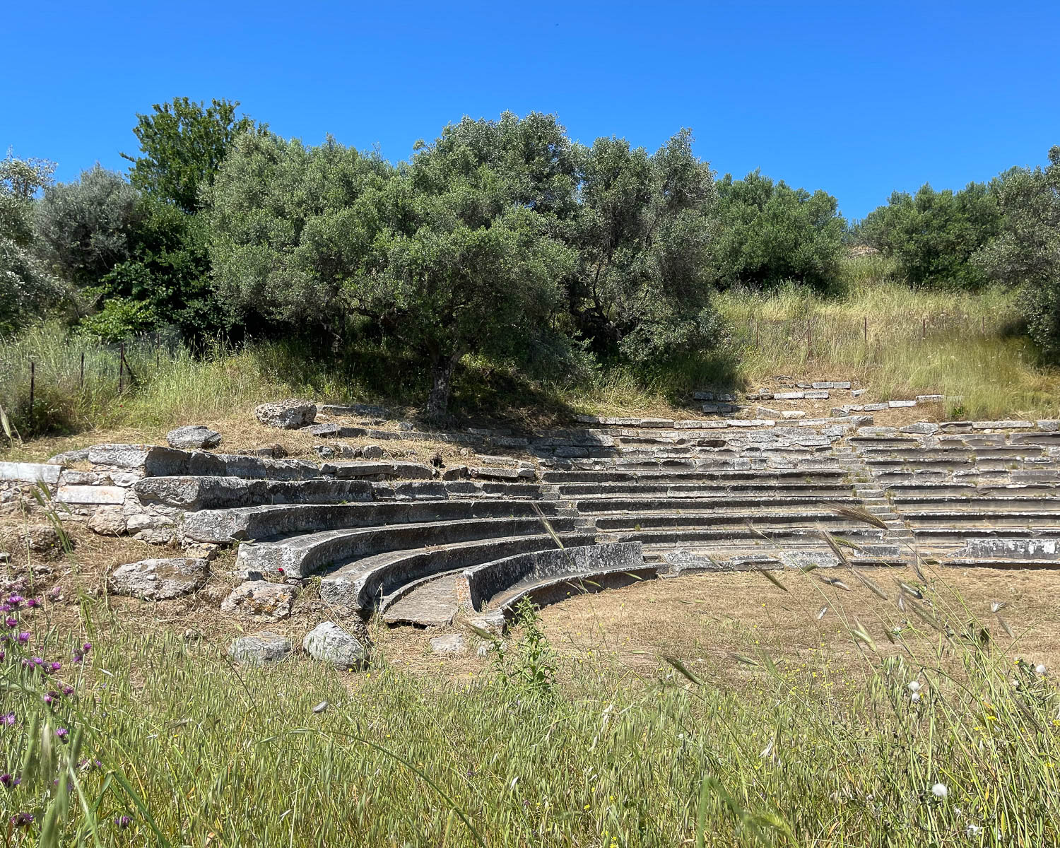 Ancient theatre at Gythio Peloponnese Greece Photo Heatheronhertravels.com