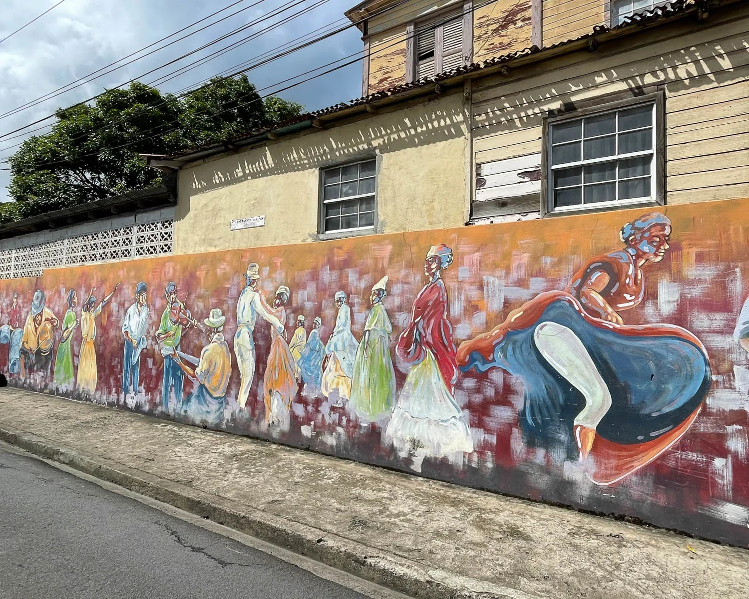 Luigi St Omer mural in Anse la Raye Photo Heatheronhertravels.com