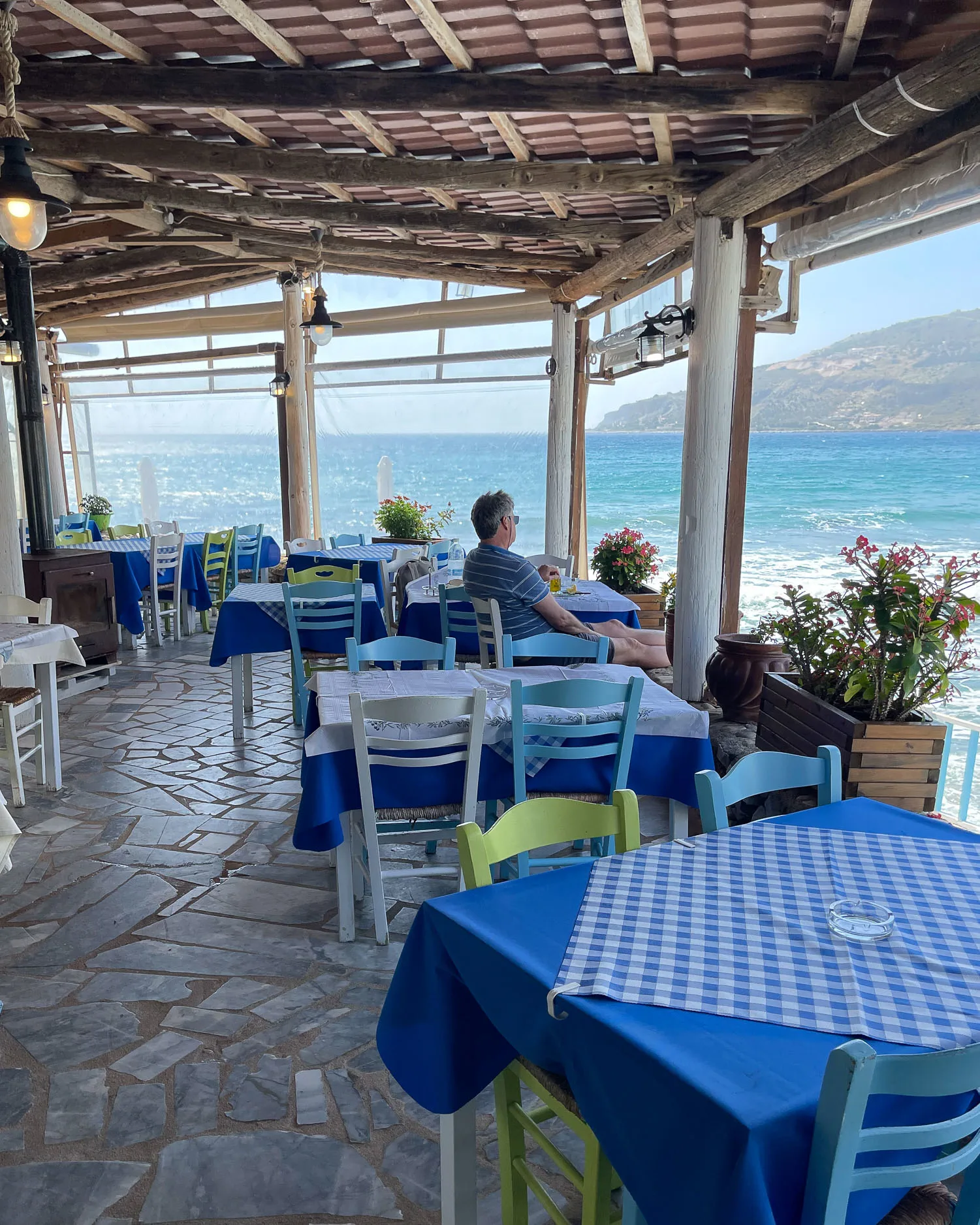 Lunch at Neo Itilo Mani Peninsula Greece Photo Heatheronhertravels.com