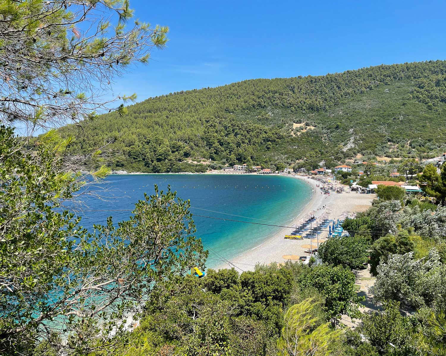 Panormos Beach, Skopelos, Greece Photo Heatheronhertravels.com