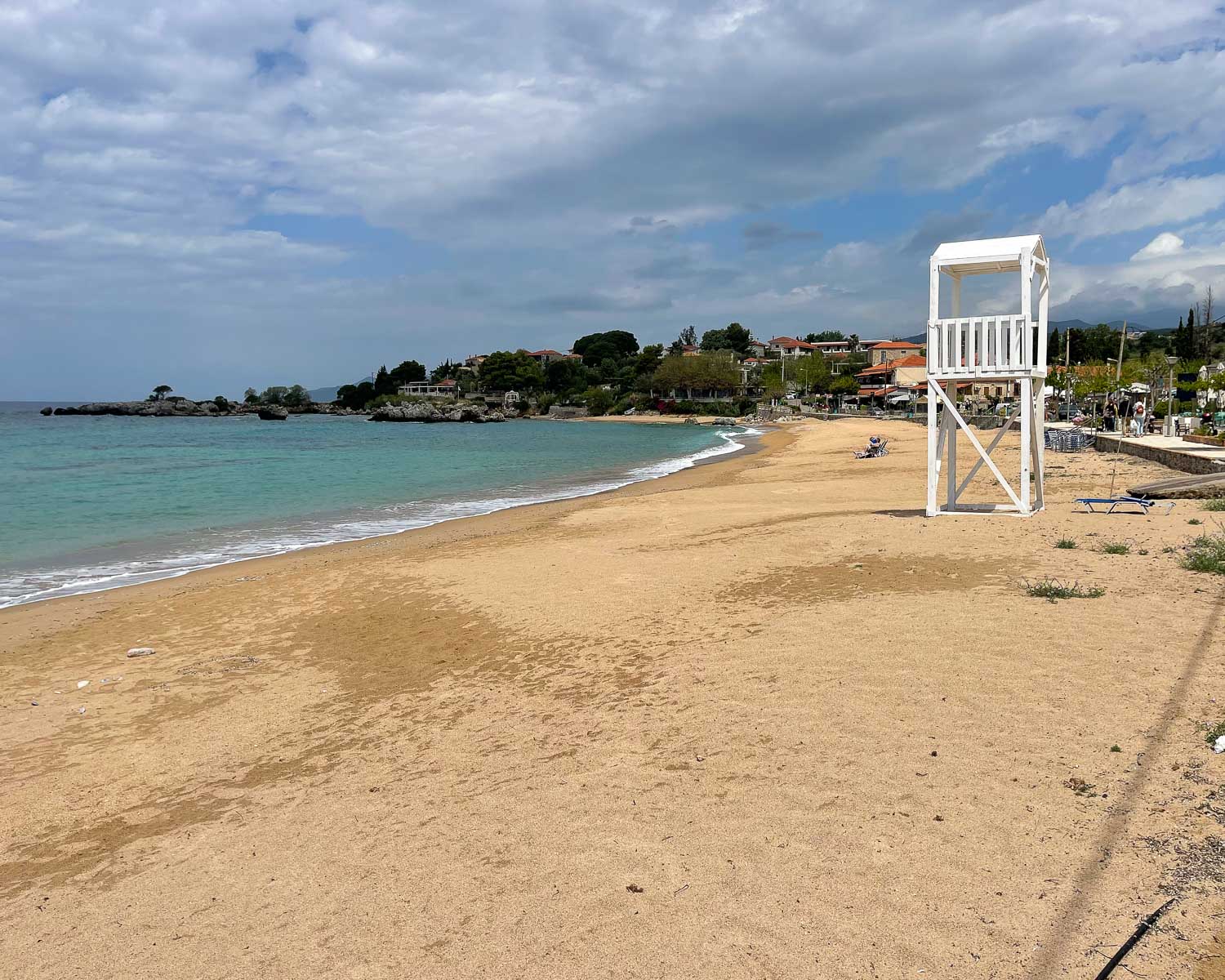 Sandy Beach at Stoupa Mani Peninsula Greece Photo Heatheronhertravels.com