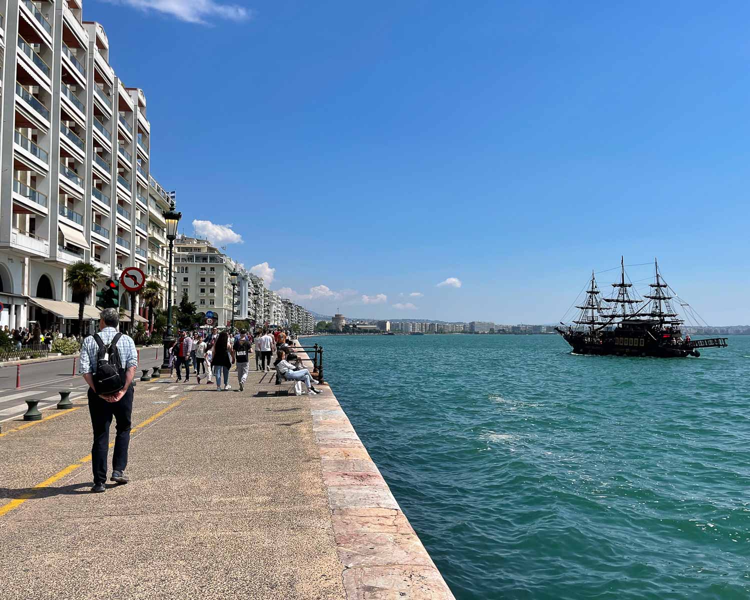 Seafront Promenade Thessaloniki Greece Photo Heatheronhertravels.com