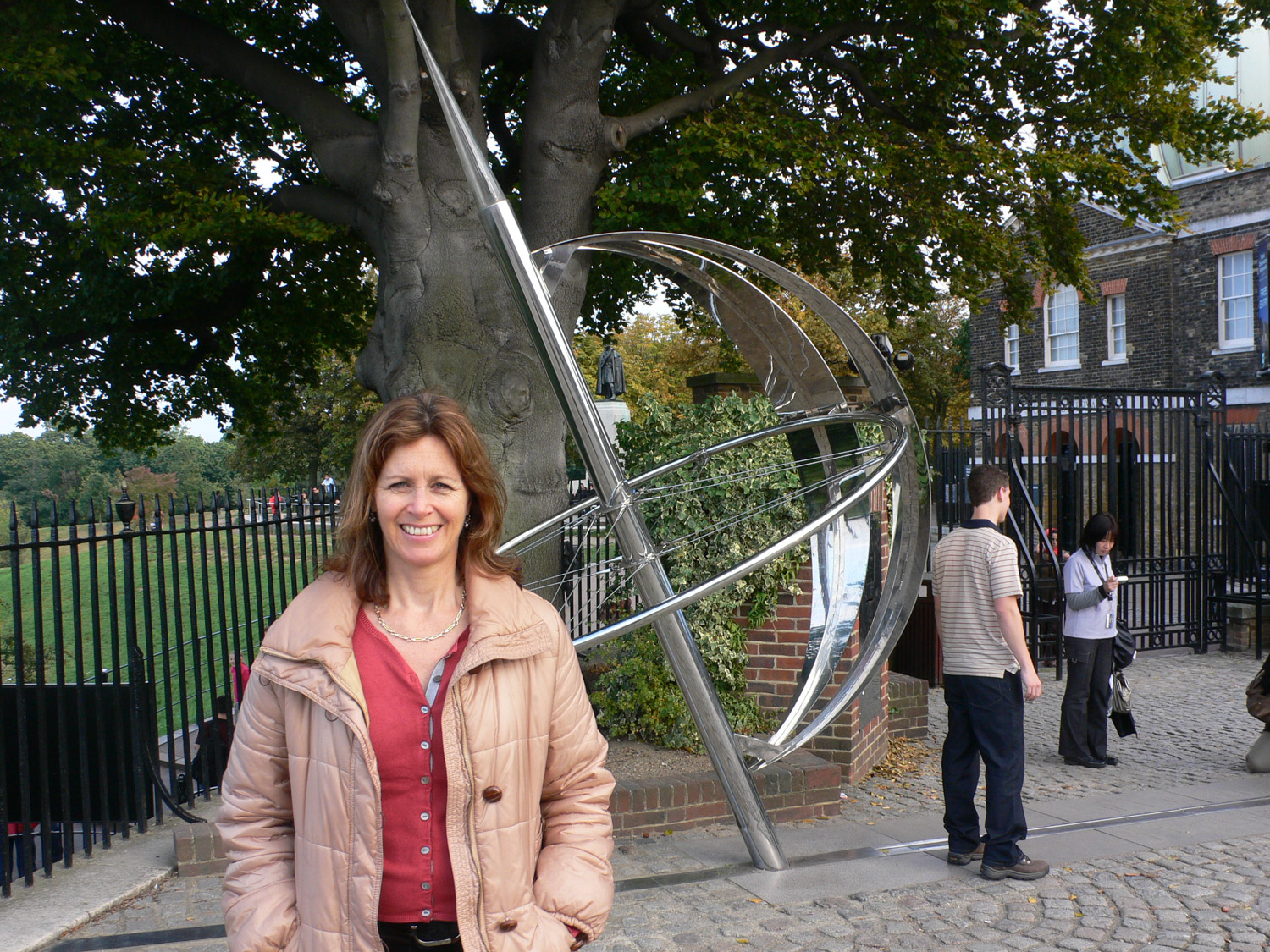 At the Greenwich Meridian