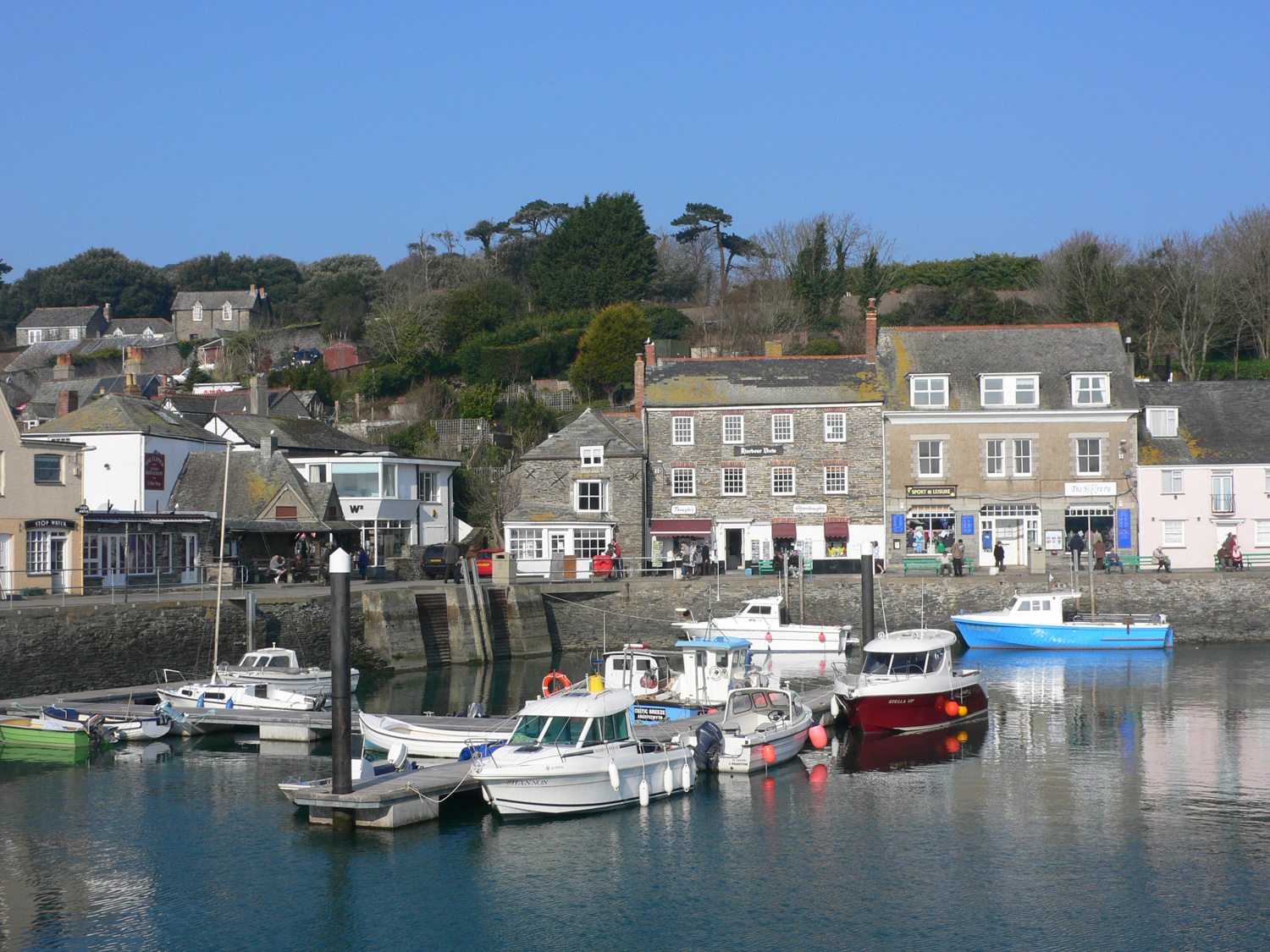 Boats in Padstow harbour