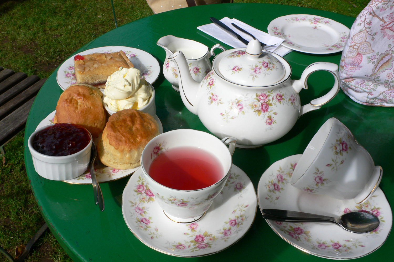 Cream tea at Selworthy in Devon