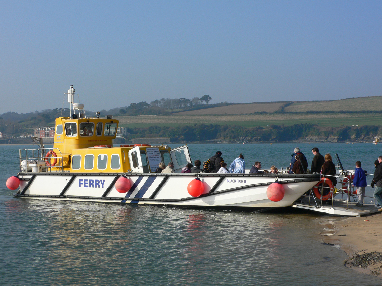 Padstow Ferry on Rock beach