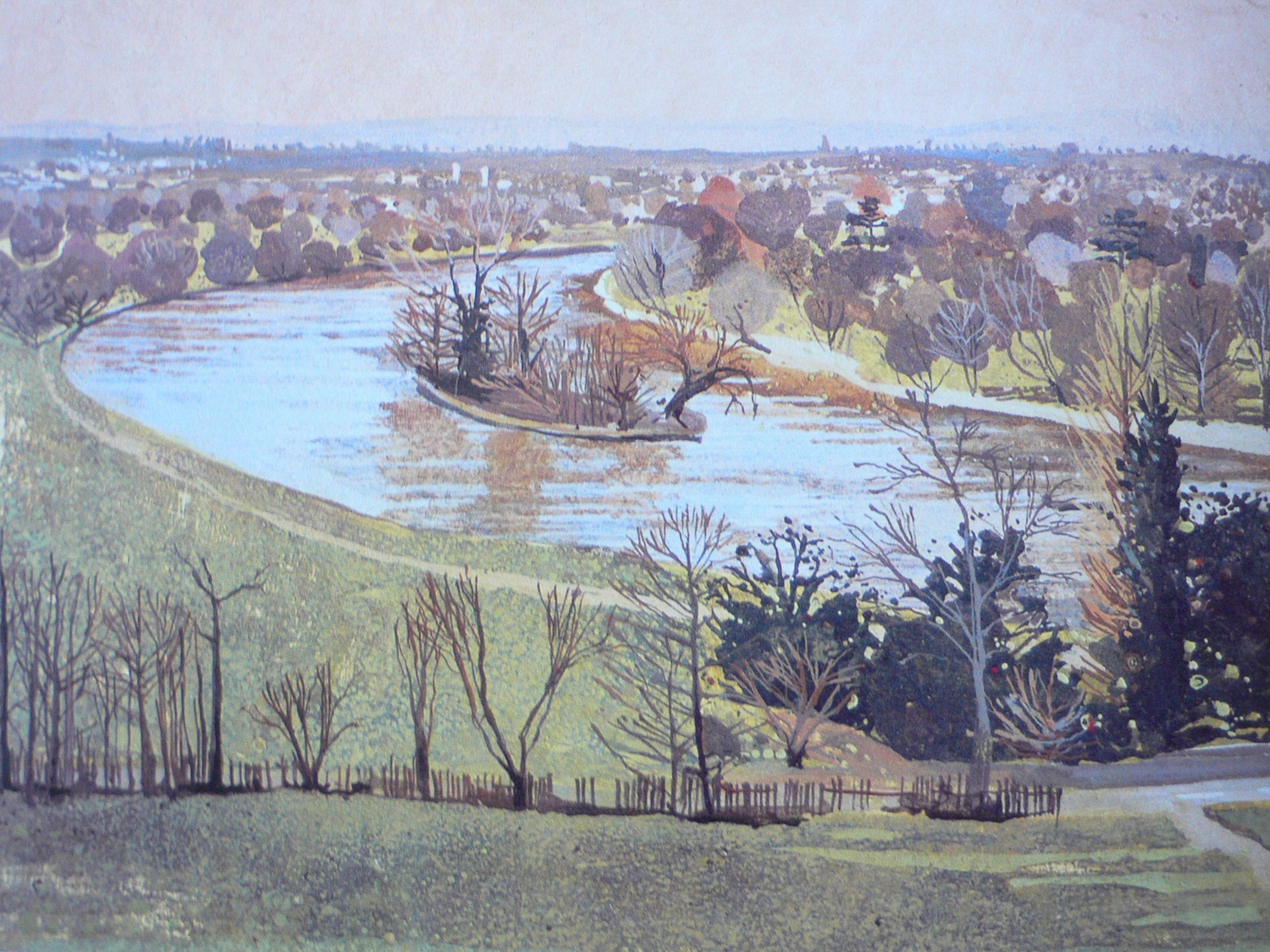 Painting of the view from Richmond Hill