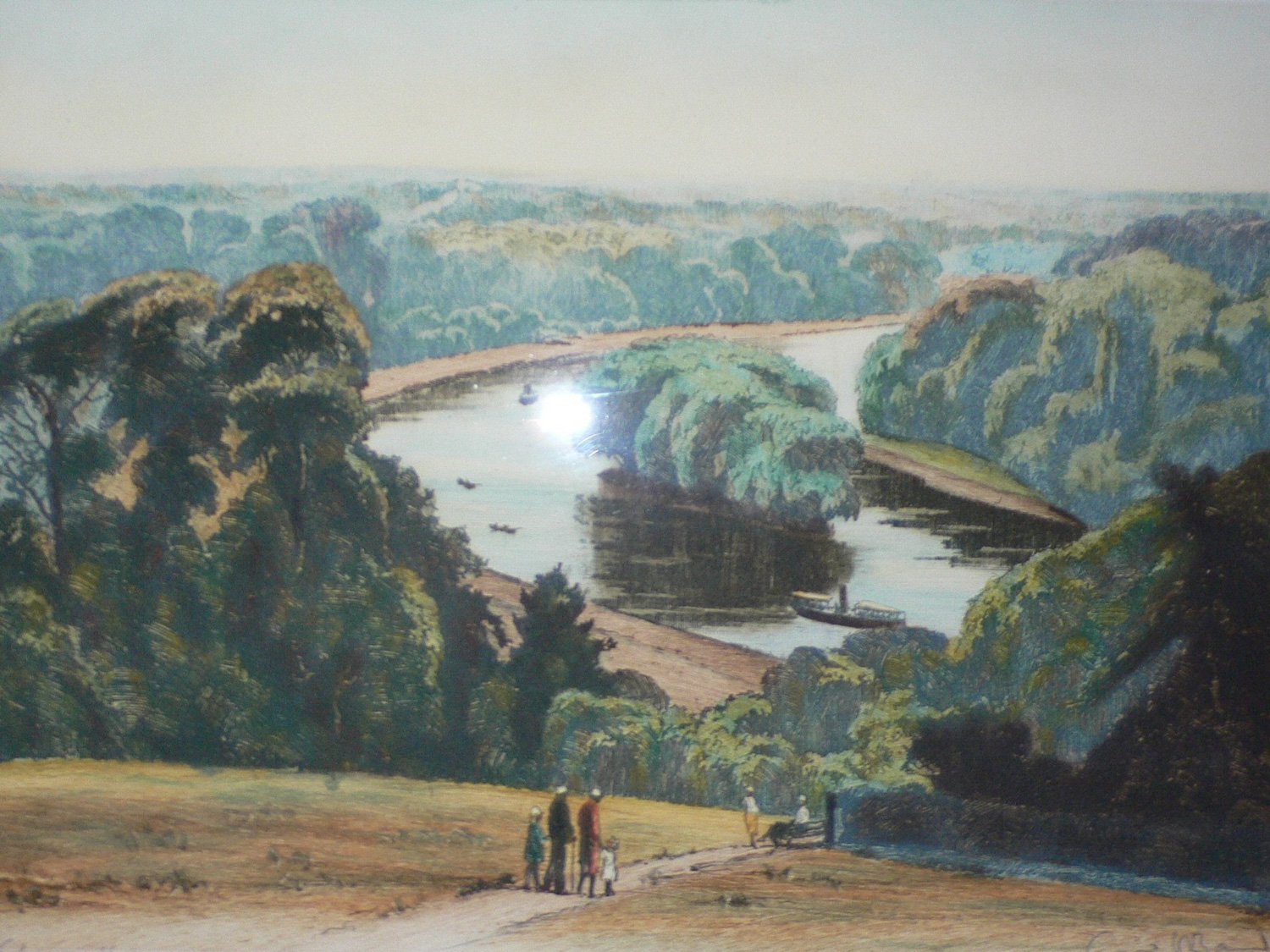 Painting of the view from Richmond Hill