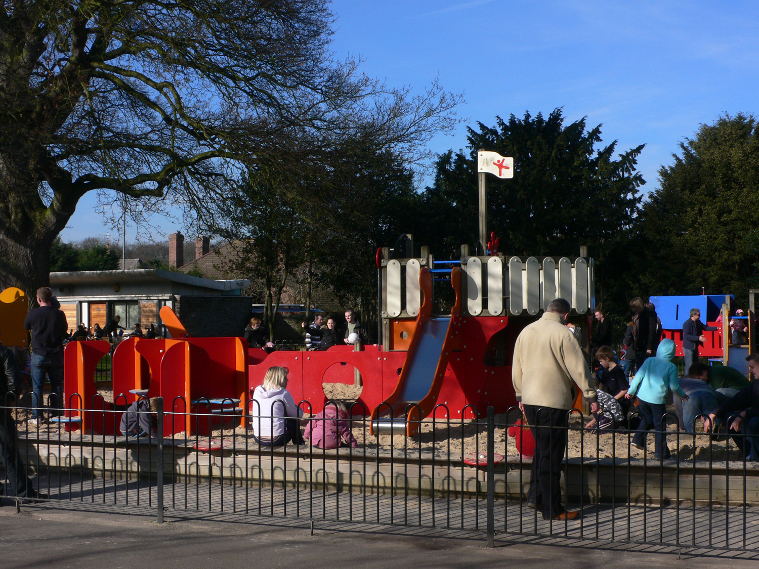 Playground in Blaise park near Bristol