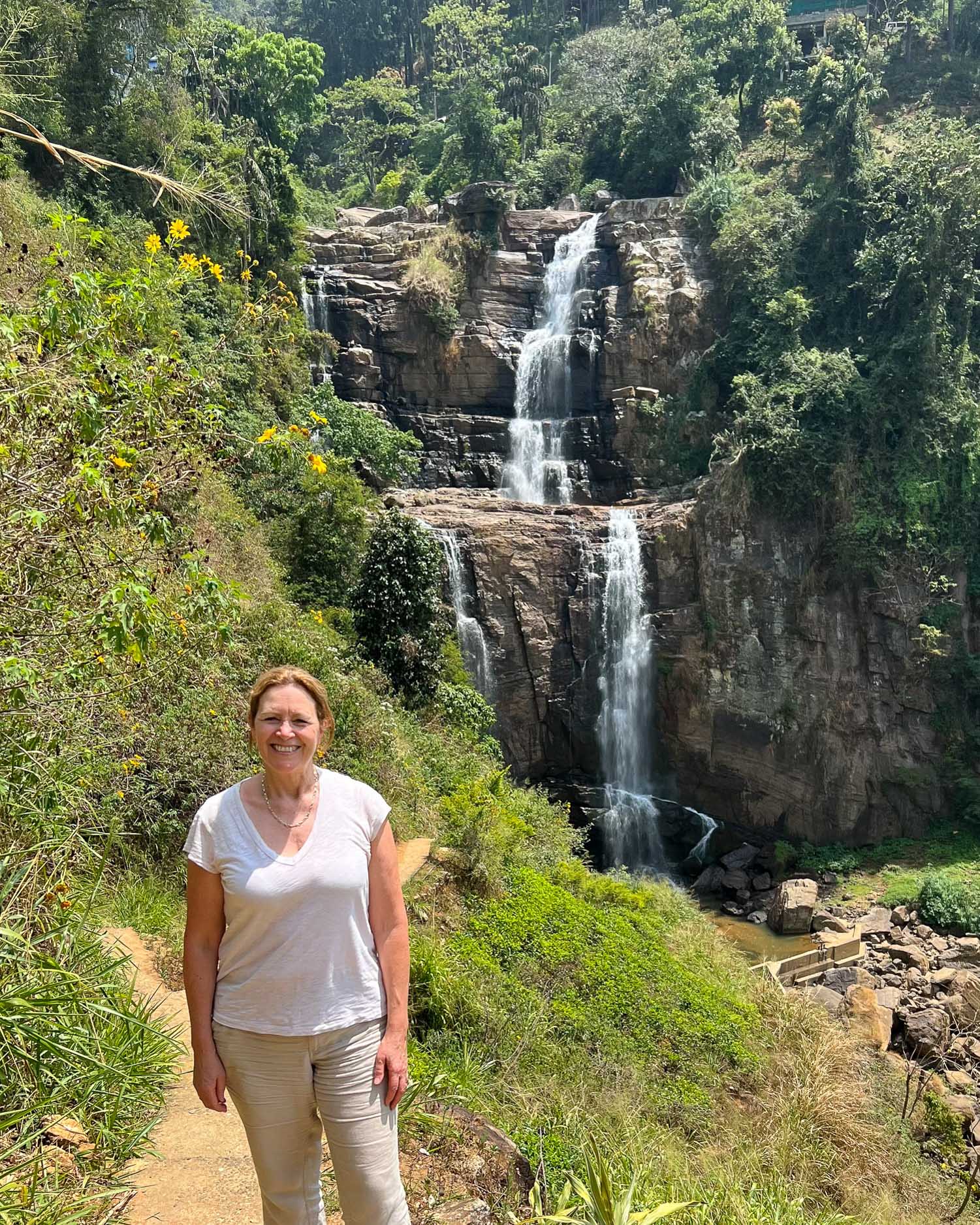 Ramoda Falls near Nuwara Eliya in Sri Lanka Photo Heatheronhertr