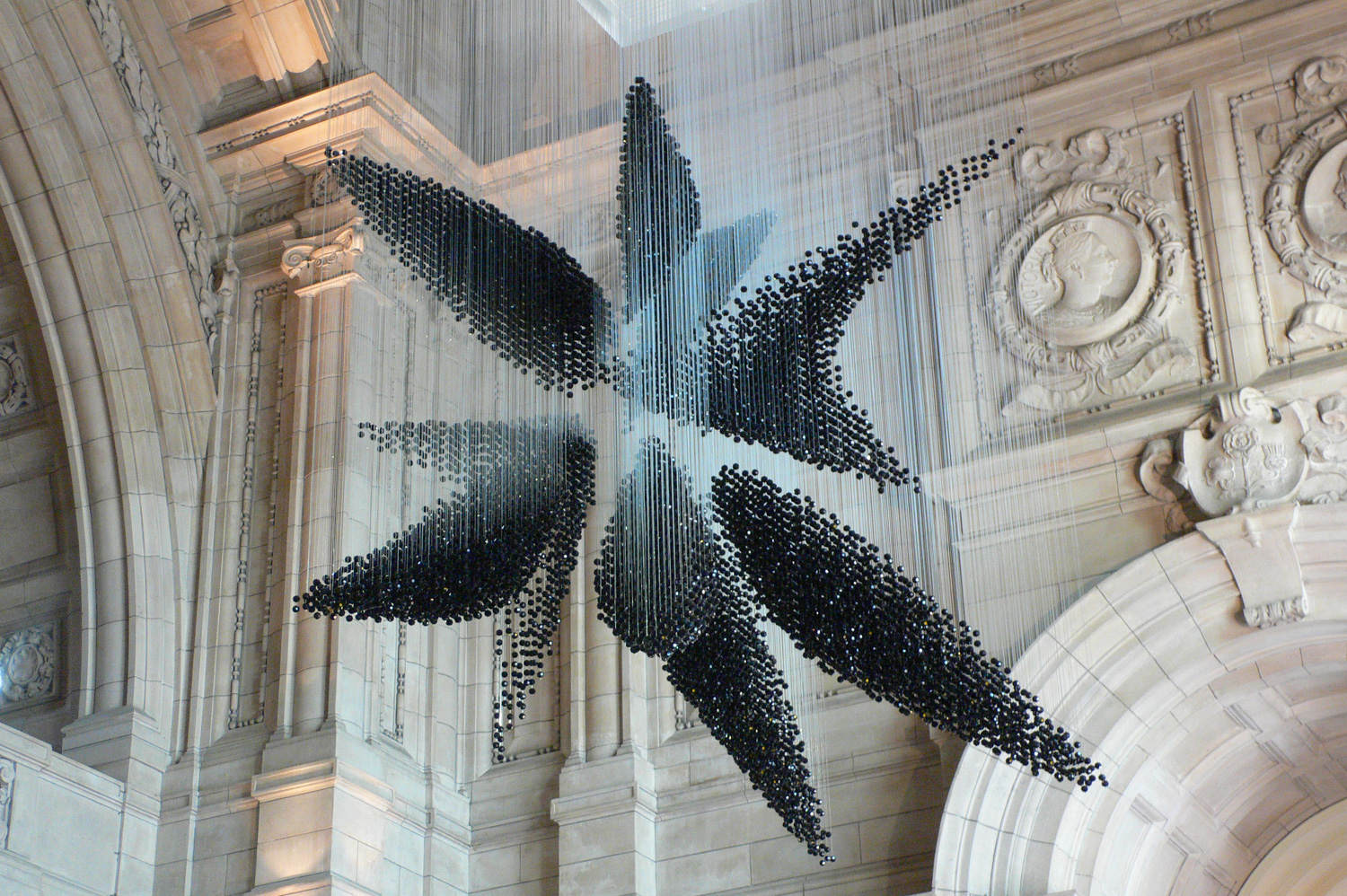 Swarm chandelier at the V & A museum London