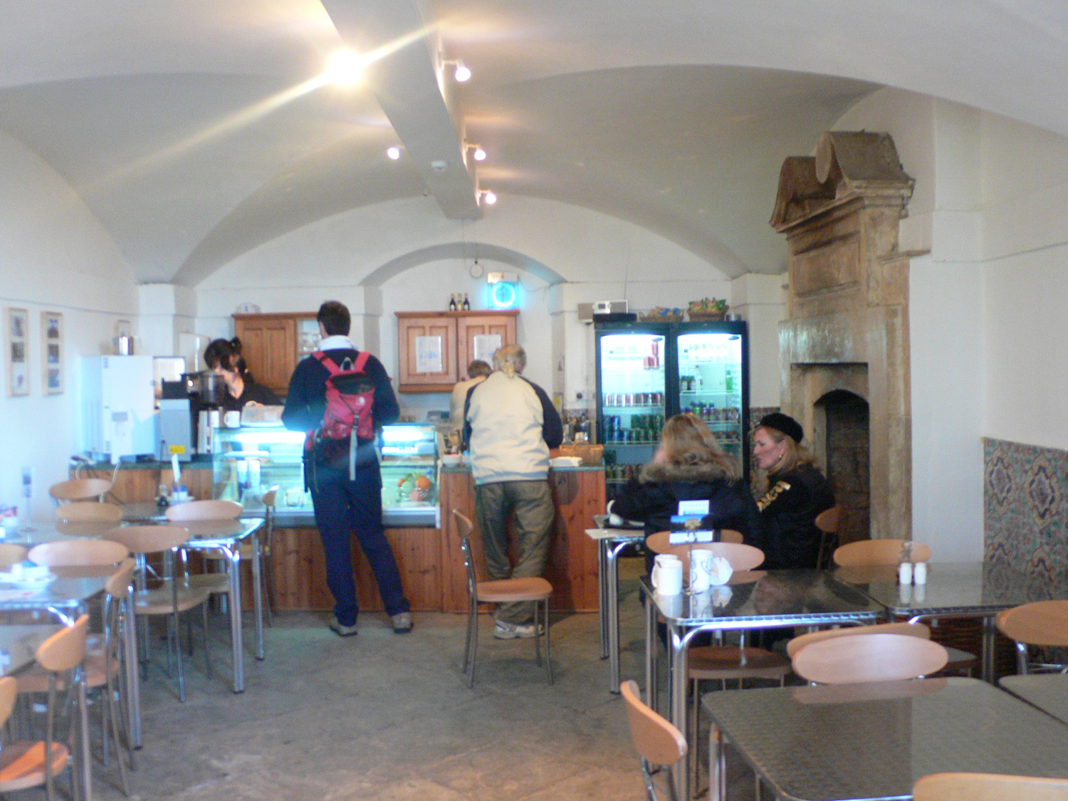 The cafe at Kings Weston House