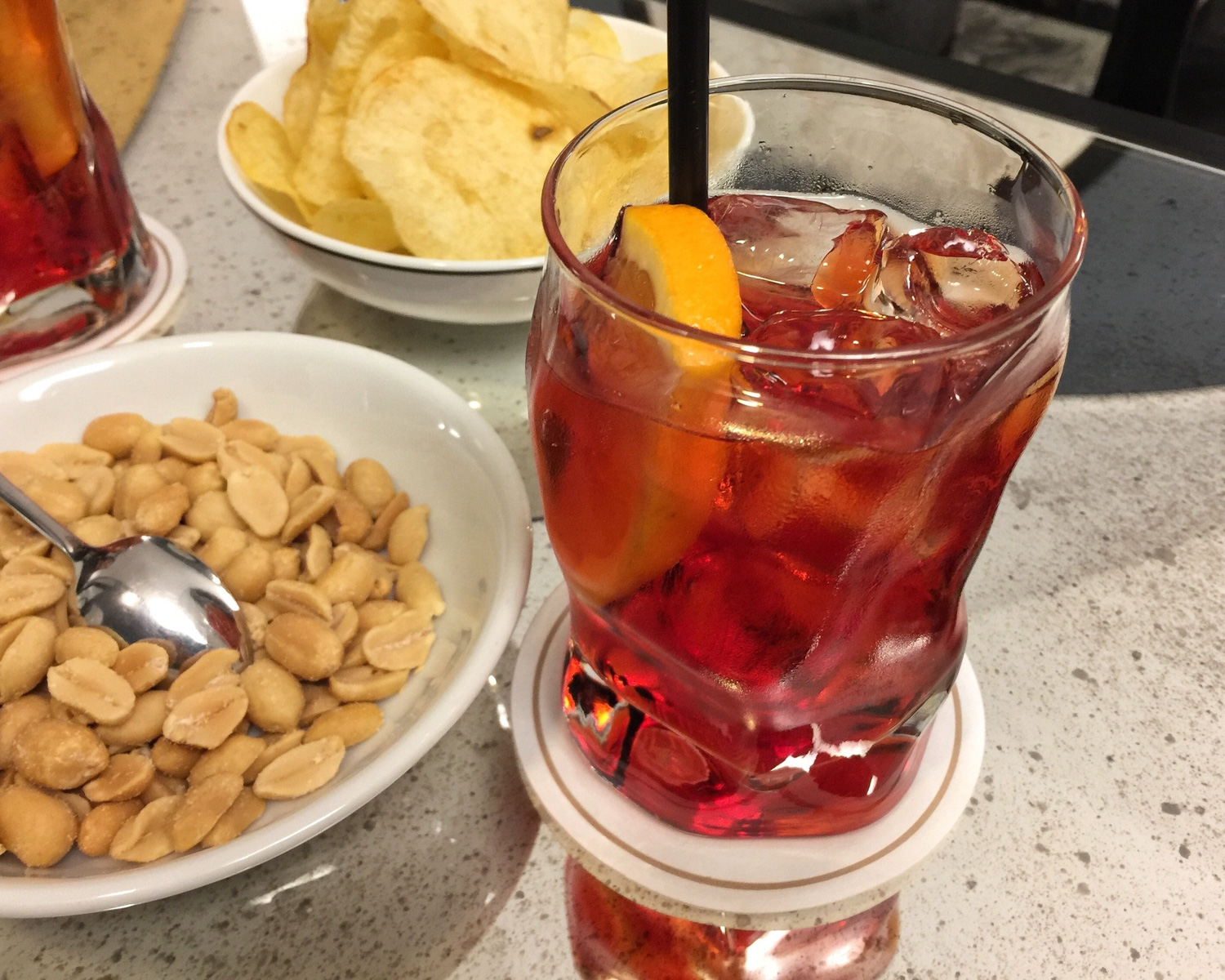 Negroni at Hotel Balestri Florence Photo Heatheronhertravels.com