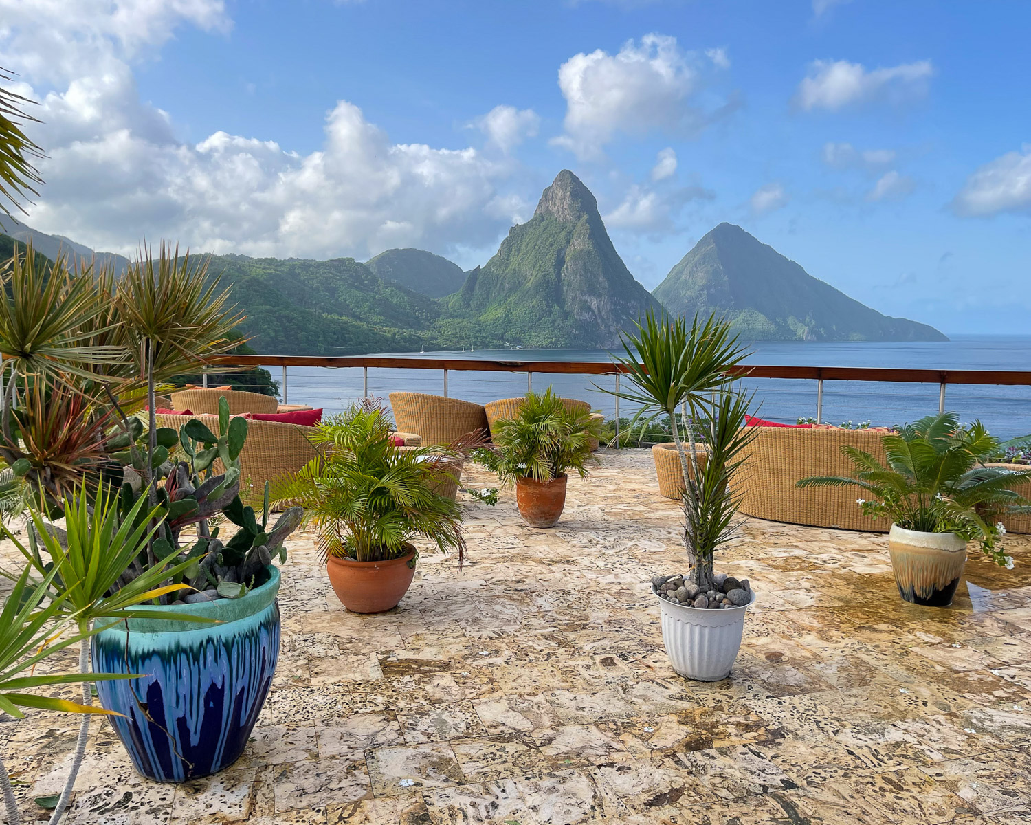 Celestial Terrace at Jade Mountain St Lucia Photo Heatheronhertravels.com