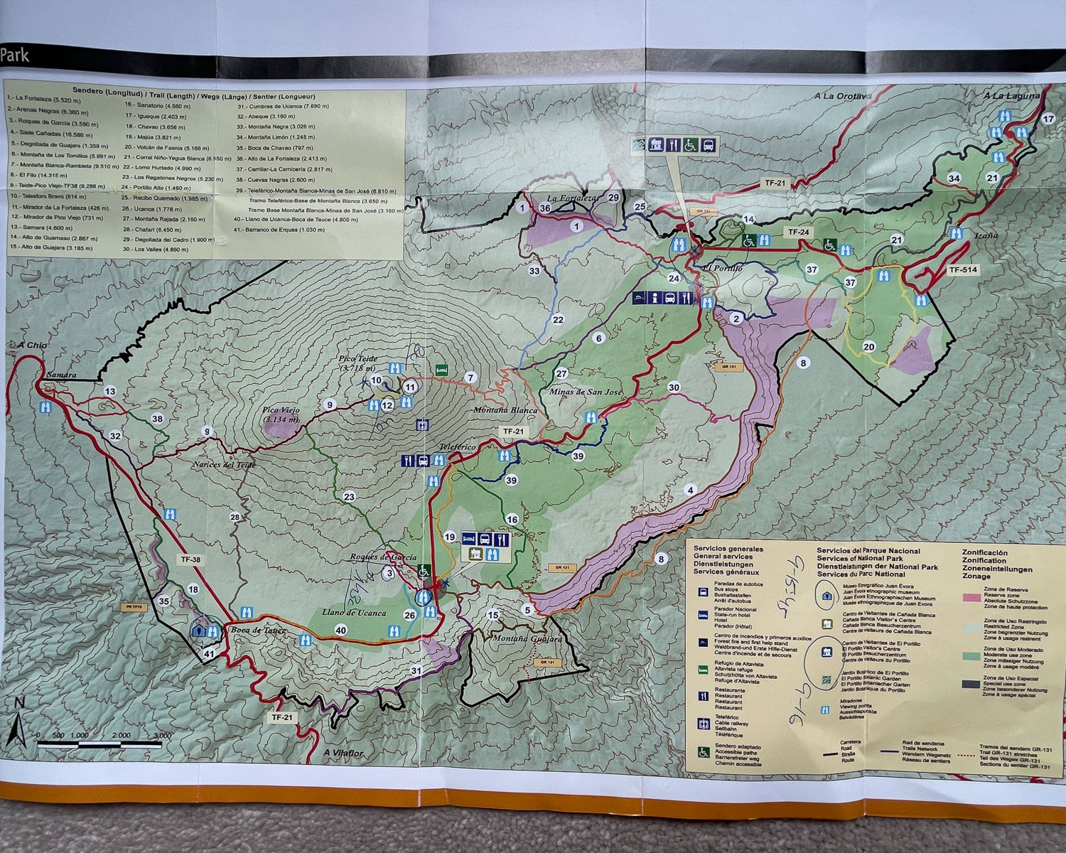 Map of Teide National Park Photo Heatheronhertravels.com